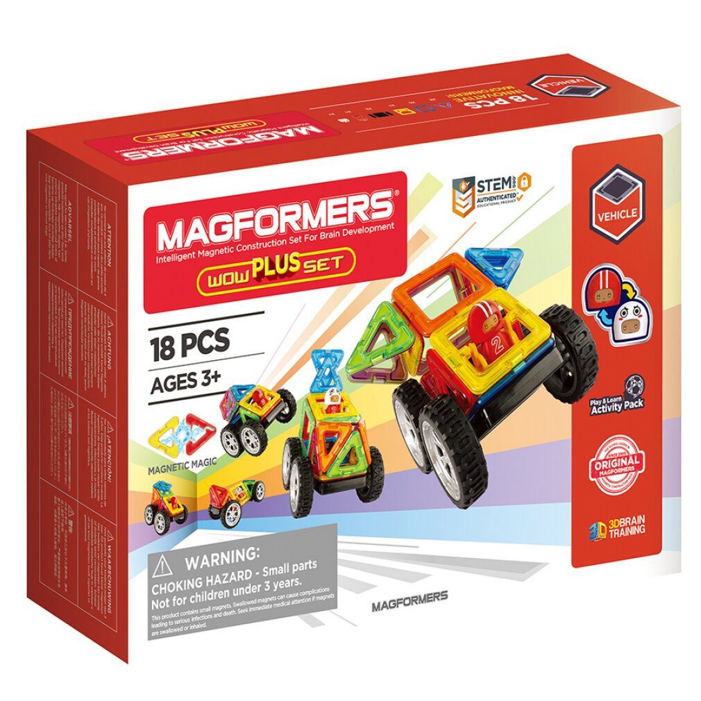 MAGFORMERS Modellauto Wow Starter PLUS 18 Stück