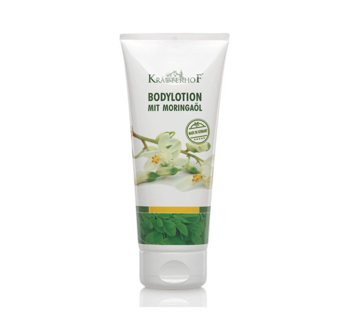 Kräuterhof Bodylotion KräuterhoF Bodylotion mit Moringaöl 200 ml Feuchtigkeitspflegeset, 1-tlg., Schnell einziehende Textur, mit Vitaminen