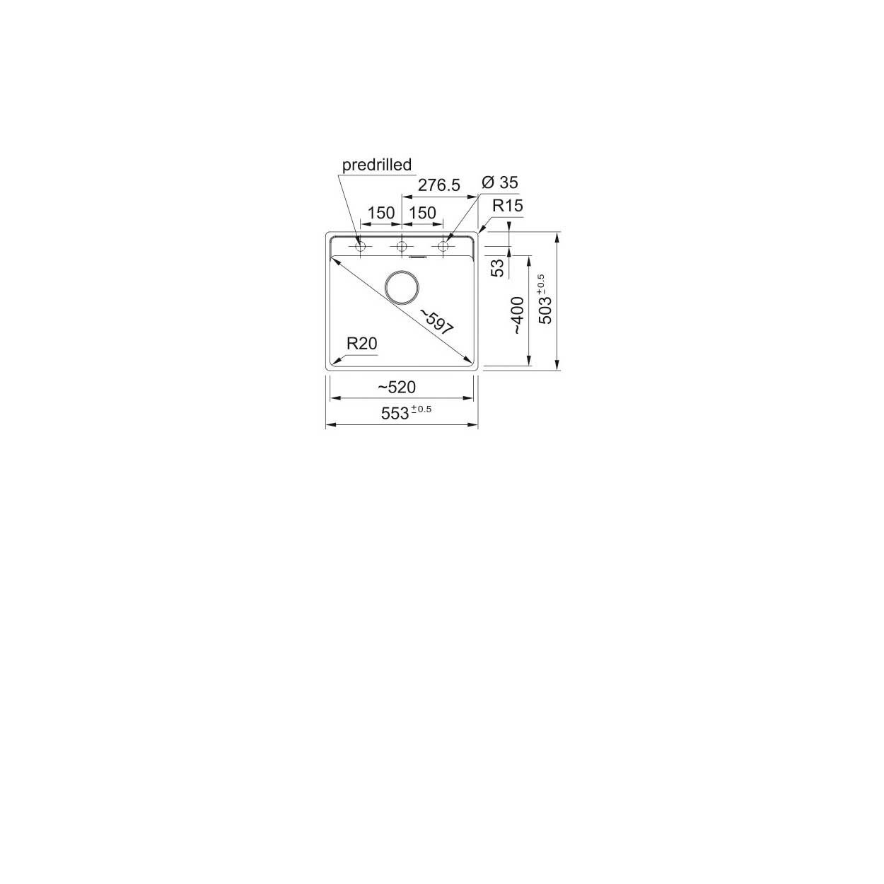 Thumbnail - FRANKE Einbauspüle Maris Flächenbündig MRG 210-52 A Black Matt Handbedienung ab 60cm