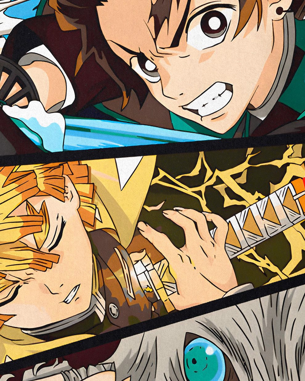 style3 T-Shirt Angry Bunch demon slayer anime japan manga cosplay günstig online kaufen