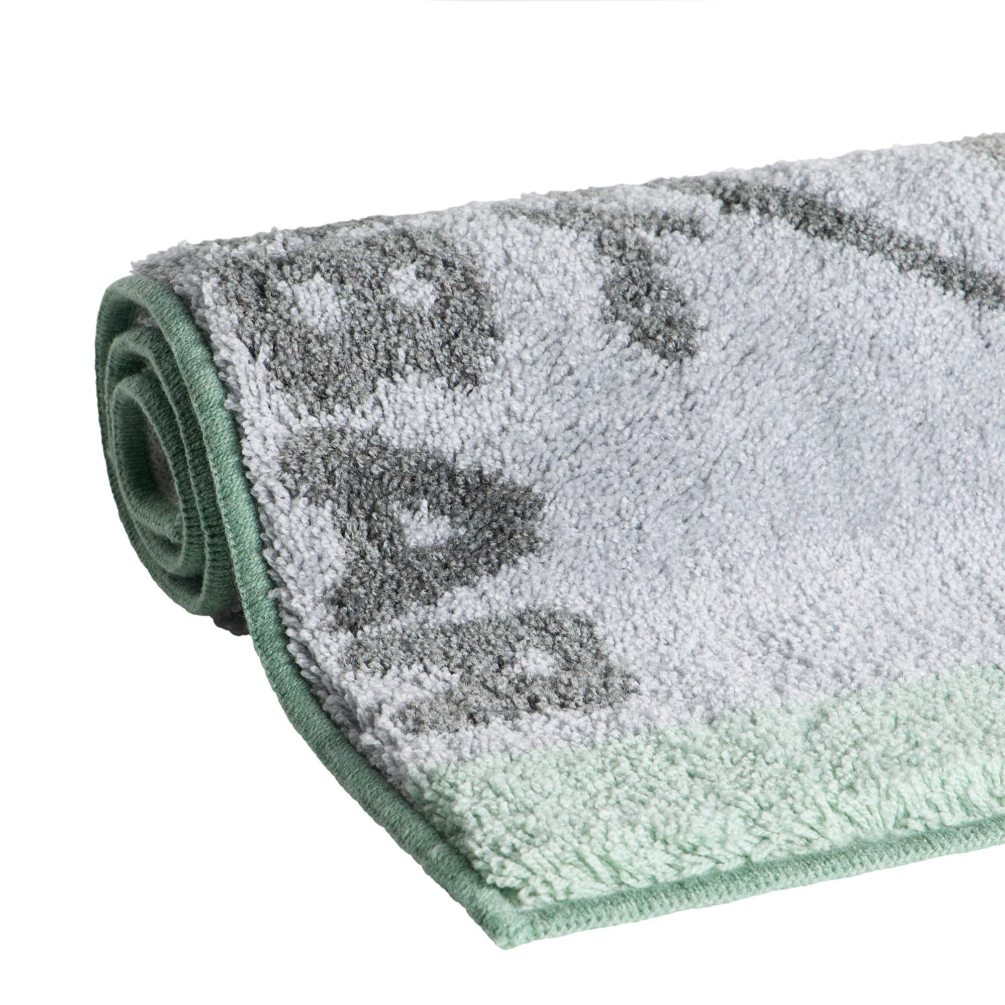 Sansibar Sylt Badematte Sansibar Badteppich CLIFF, Hoch-Flor 20 mm, fußbodenheizungsgeeignet, schnell trocknend, strapazierfähig, Polyacryl, rutschhemmend beschichtet, fußbodenheizungsgeeignet