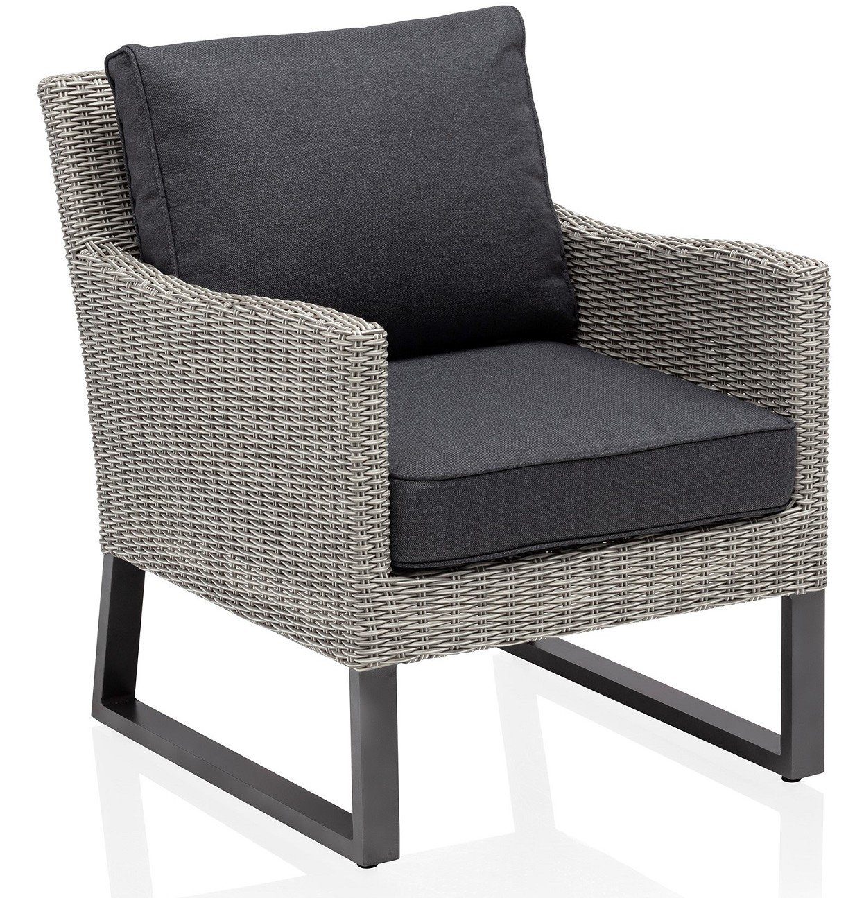 KETTLER Sessel Kettler PALMA WING Lounge Sessel anthrazit / white wash