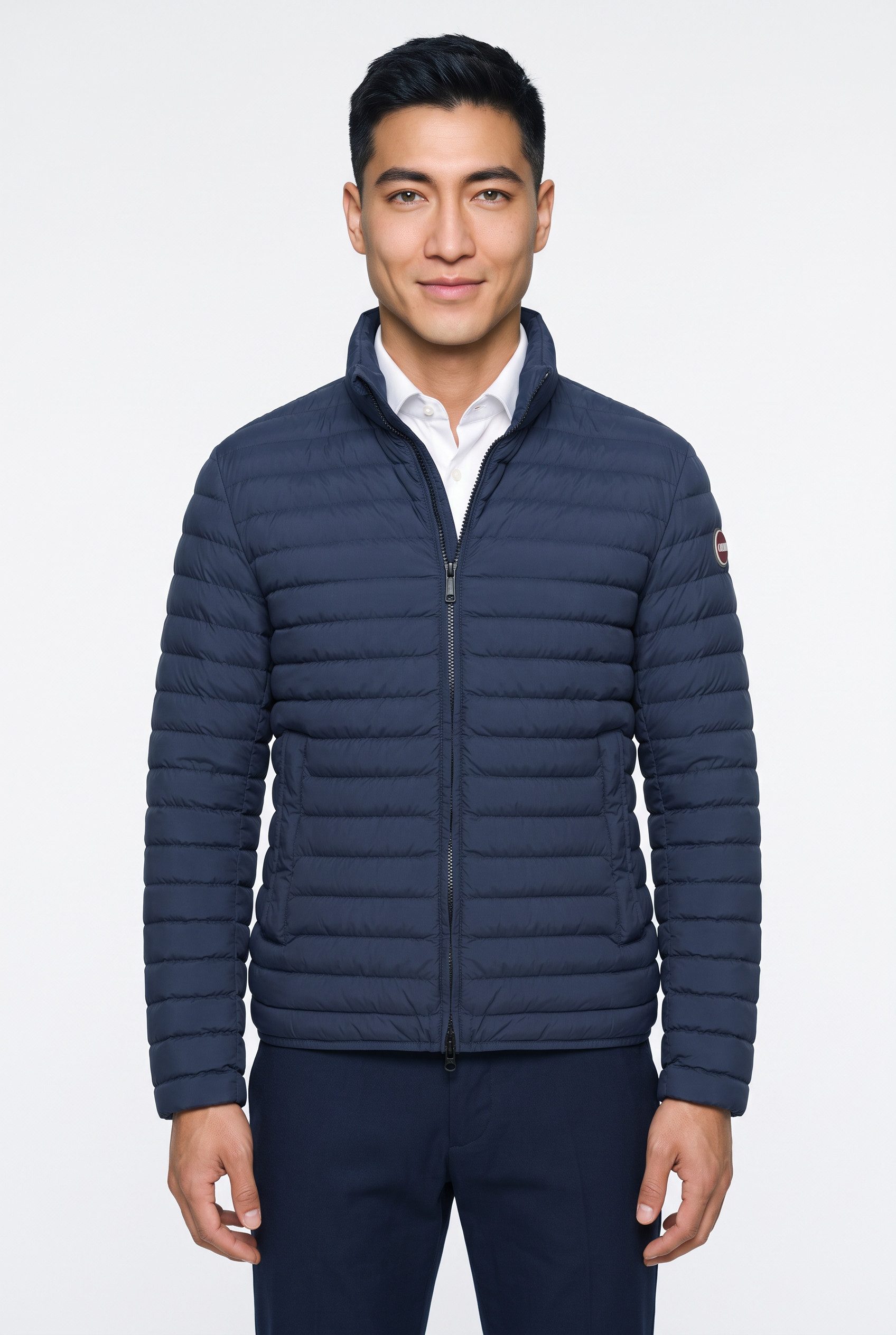Colmar Leichtdaunenjacke Stehkragen, Regular Fit, Zwei-Wege-Reißverschluss