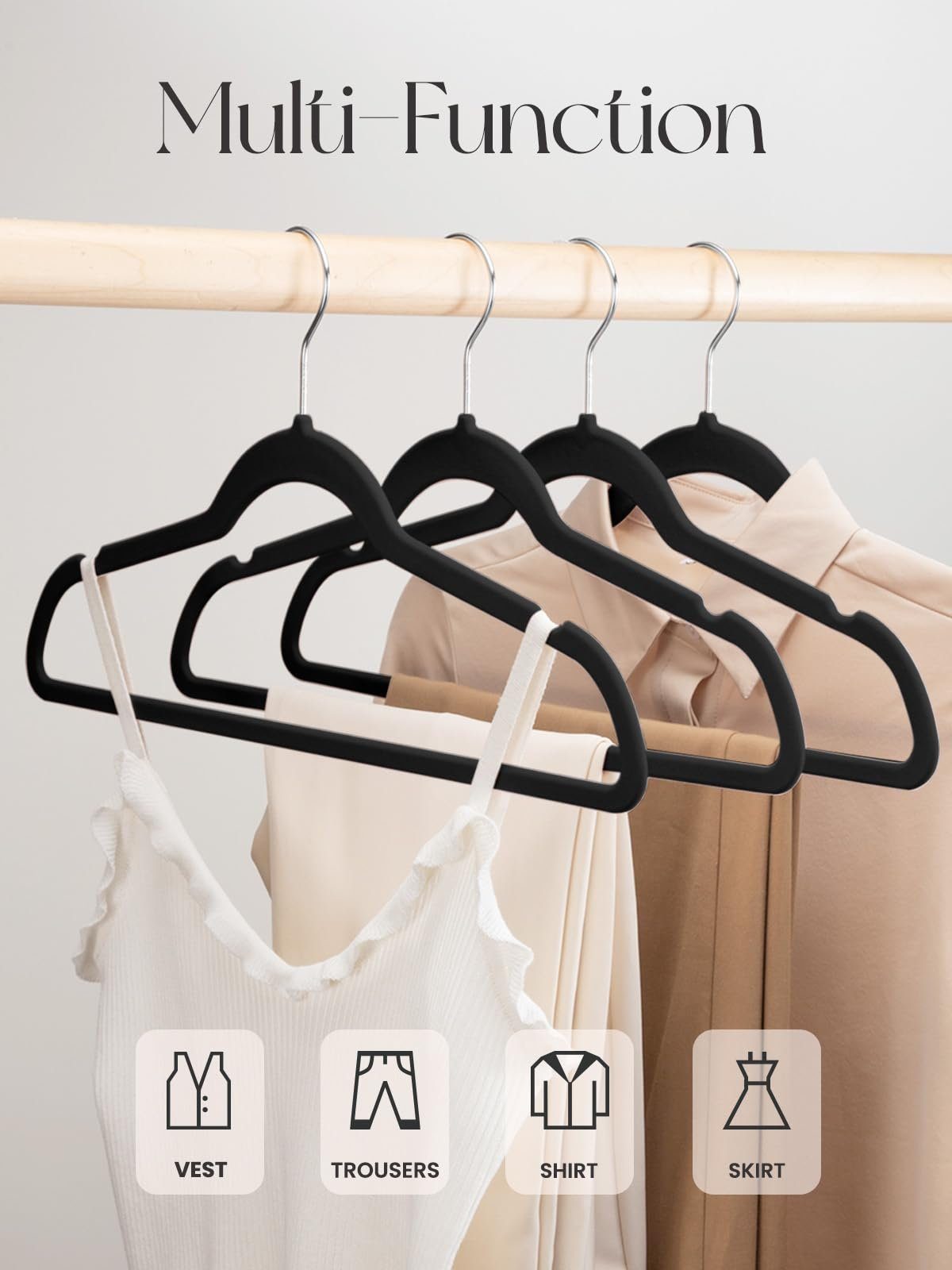 House Day Kleiderbügel Samt, rutschfest, (Packung, 20-tlg), mit 360° drehba günstig online kaufen