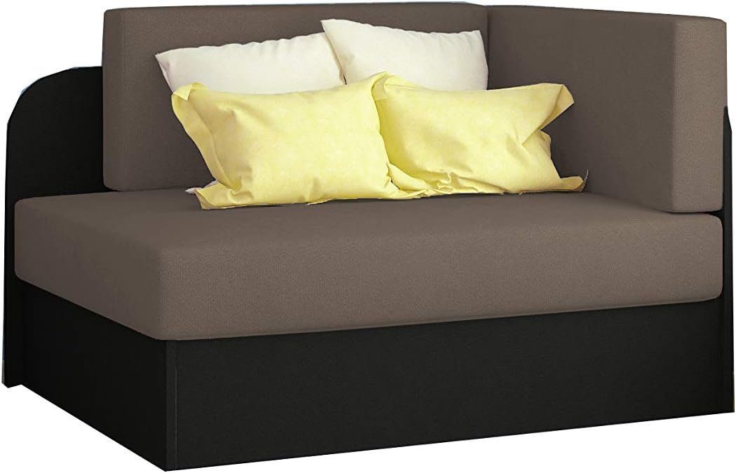 MOEBLO Kindersofa RAISA, Schlafsessel Couch für Kinderzimmer Kindersofa Jugendsofa, mit Schlaffunktion und Bettkasten