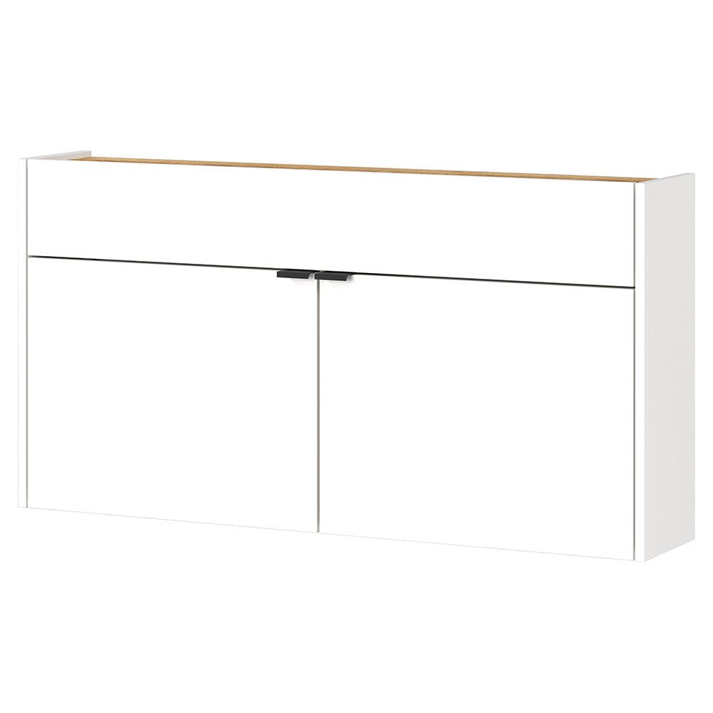 Lomadox Schuhschrank ABERDEEN-01 110 cm breit, in weiß mit Eiche, wandhänge günstig online kaufen