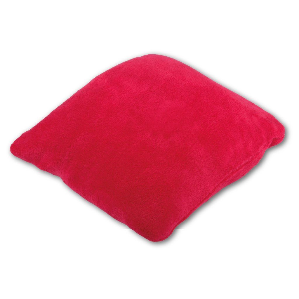 ohne wahlweise Bestlivings, u. (30x30 cm) Kissenbezüge, Flauschbezug Kissenbezug mit / Innenkissen Rot (Dekokissen)