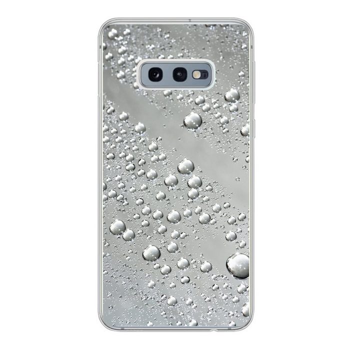 MuchoWow Handyhülle Metall - Wasser - Grau Phone Case Handyhülle Samsung Galaxy S10e Silikon Schutzhülle