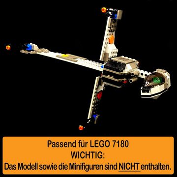 AREA17 Standfuß Acryl Display Stand für LEGO 7180 B-Wing (verschiedene Winkel und Positionen einstellbar, zum selbst zusammenbauen), 100% Made in Germany