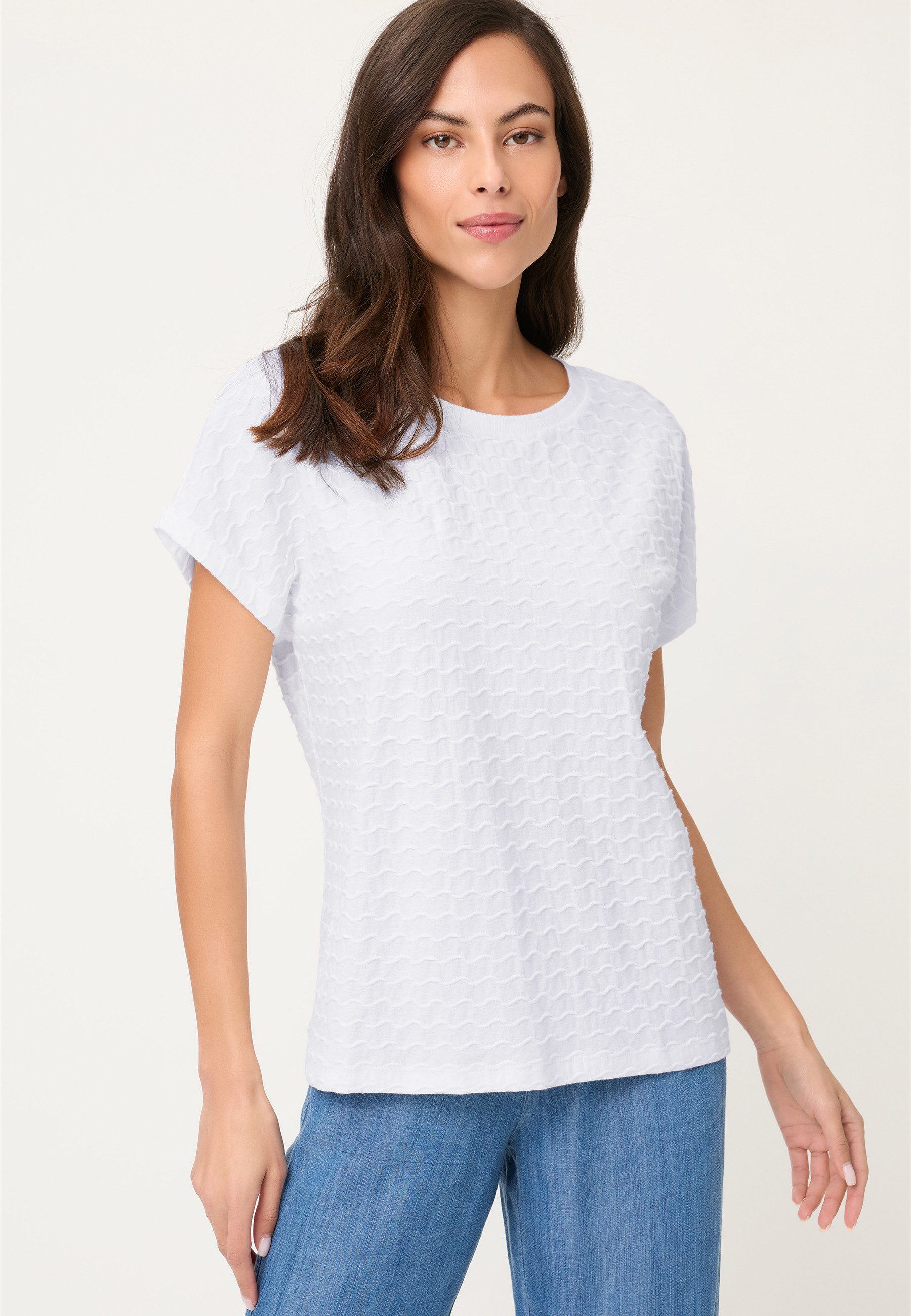 Olsen T-Shirt mit Rundhalsausschnitt