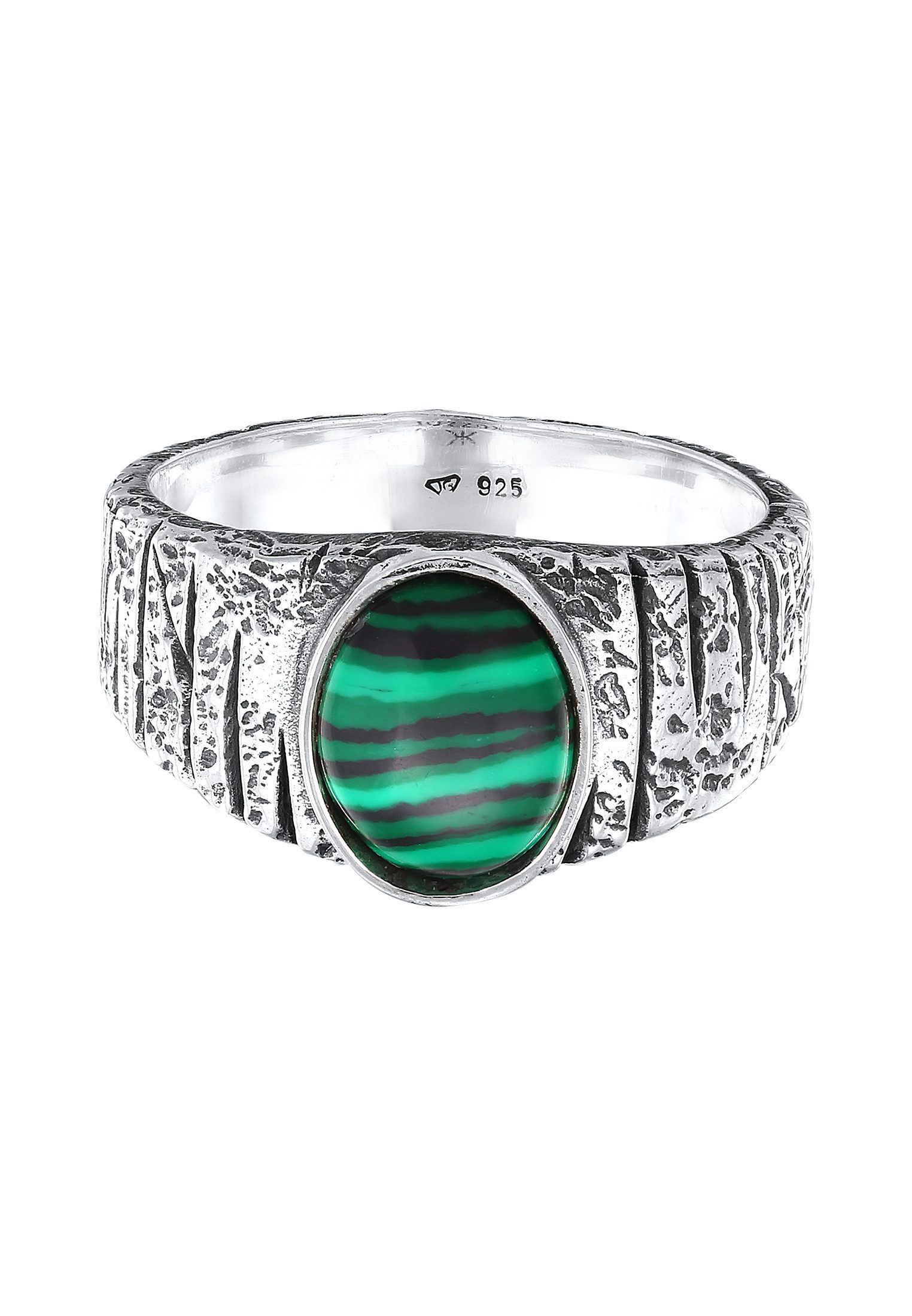 Kuzzoi Siegelring Siegelring Malachit Grün Bikerring 925 Silber günstig online kaufen