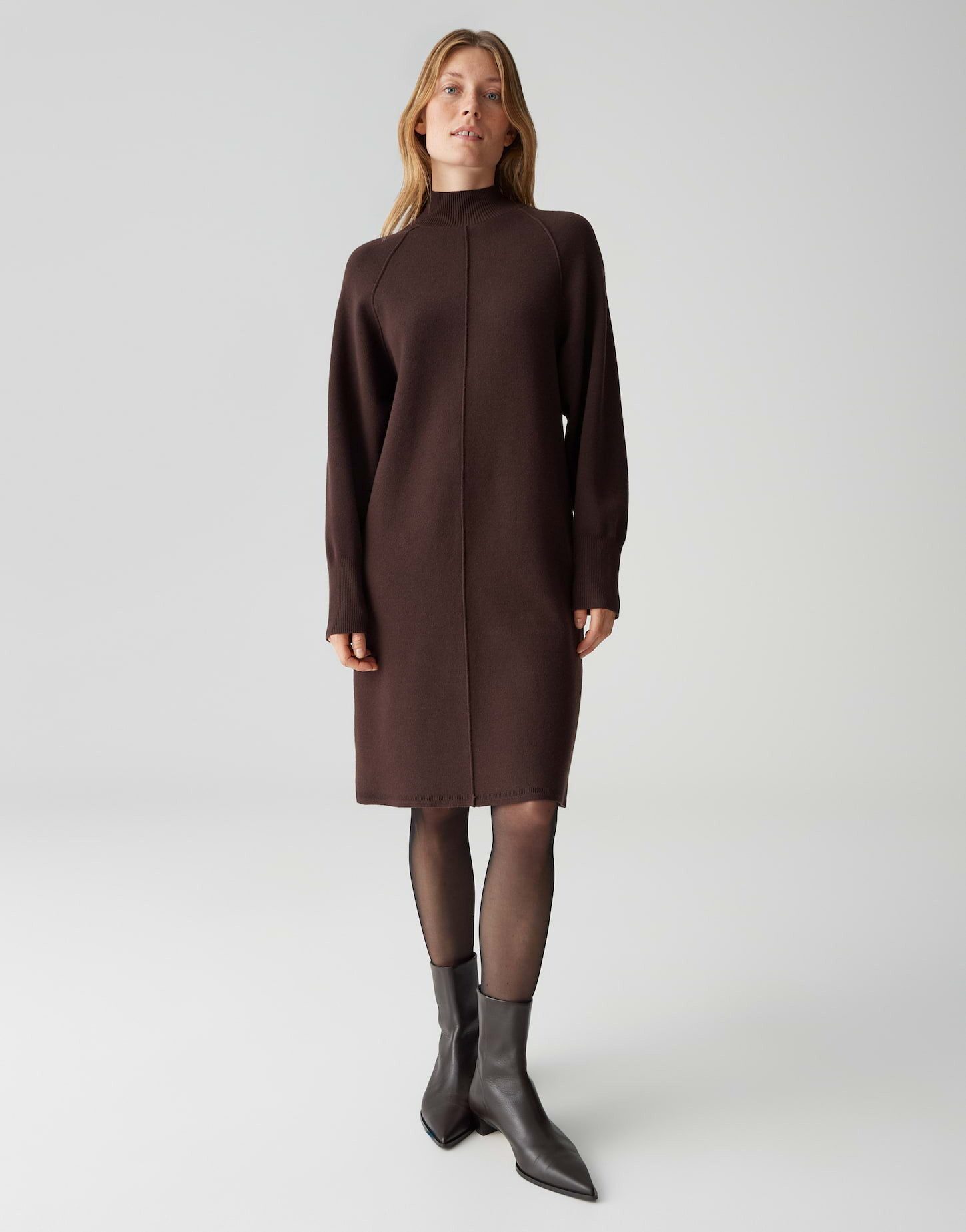 OPUS Sweatkleid WONDANI knielang im Feinstrick lockere Passform, weicher Gr günstig online kaufen