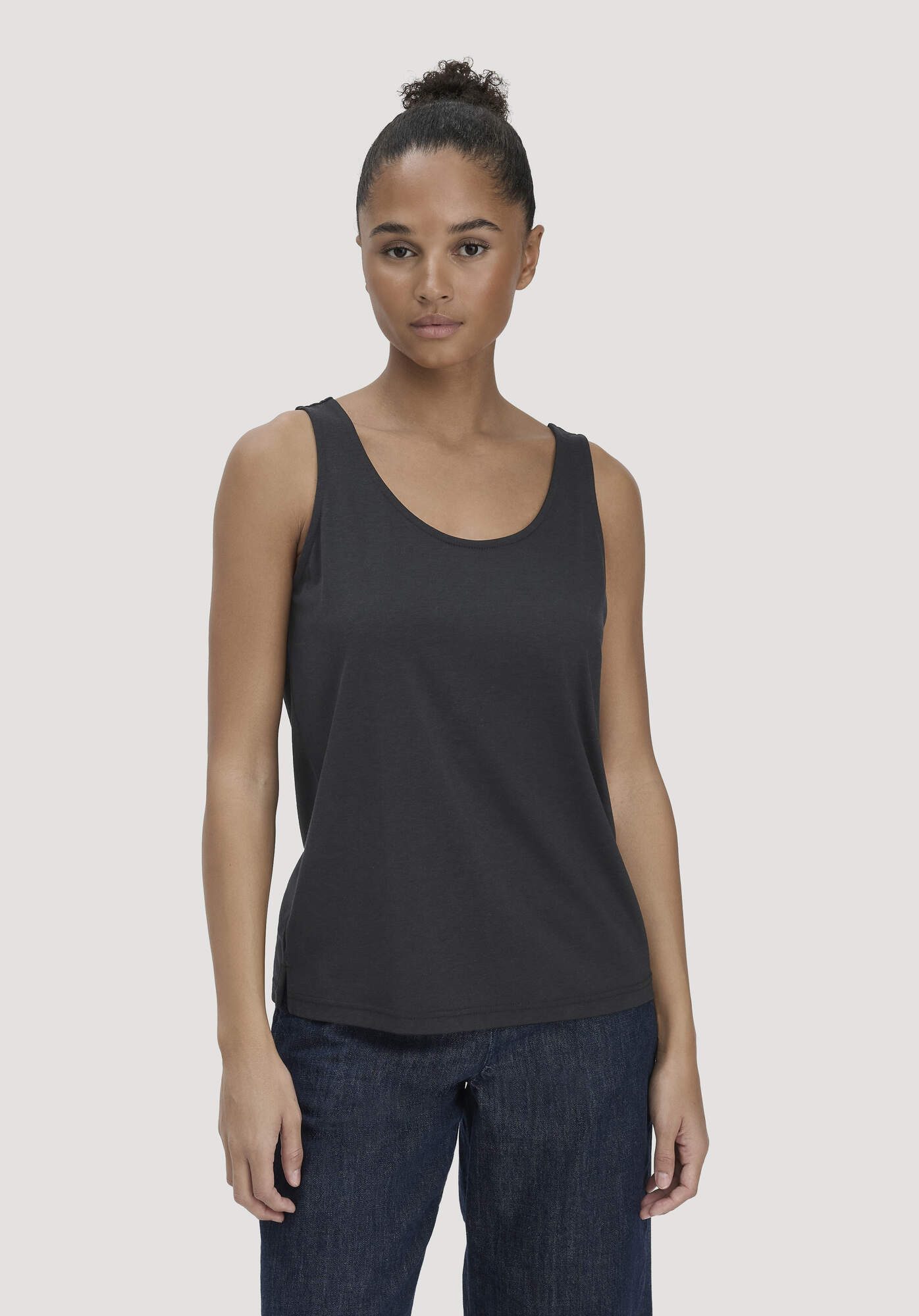 Hessnatur Shirttop aus TENCEL™ Lyocell mit Bio-Baumwolle (1-tlg)