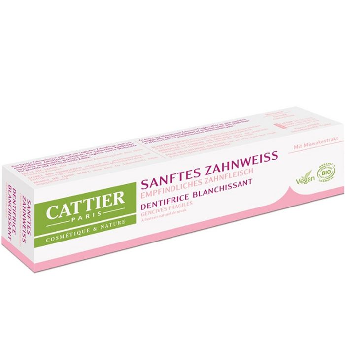Cattier Paris Zahnpasta Sanftes Zahnweiss 75 ml