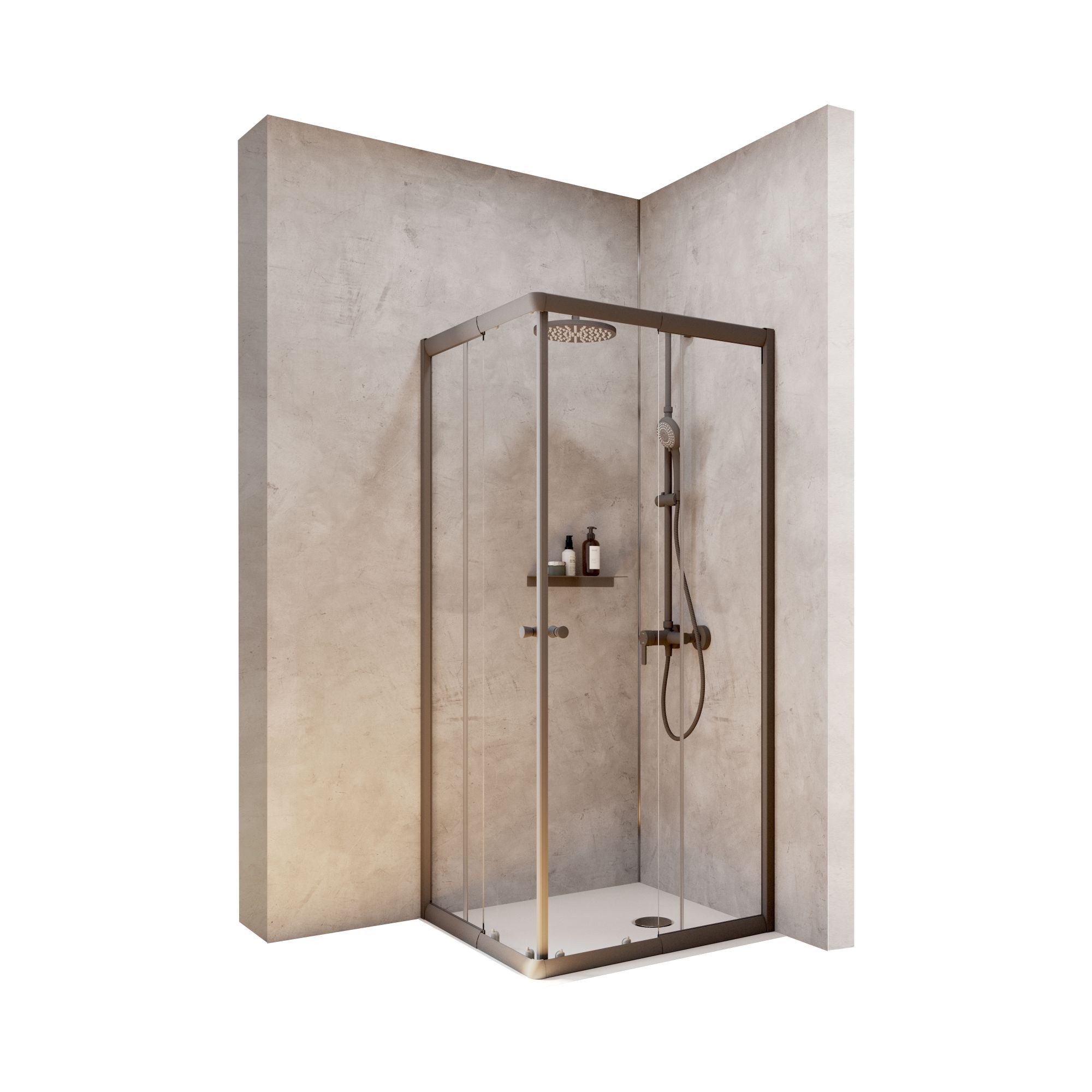 Schulte Eckdusche Corner, Höhe: 180 cm, BxT: 75x80 cm, 4 mm Sicherheitsglas günstig online kaufen