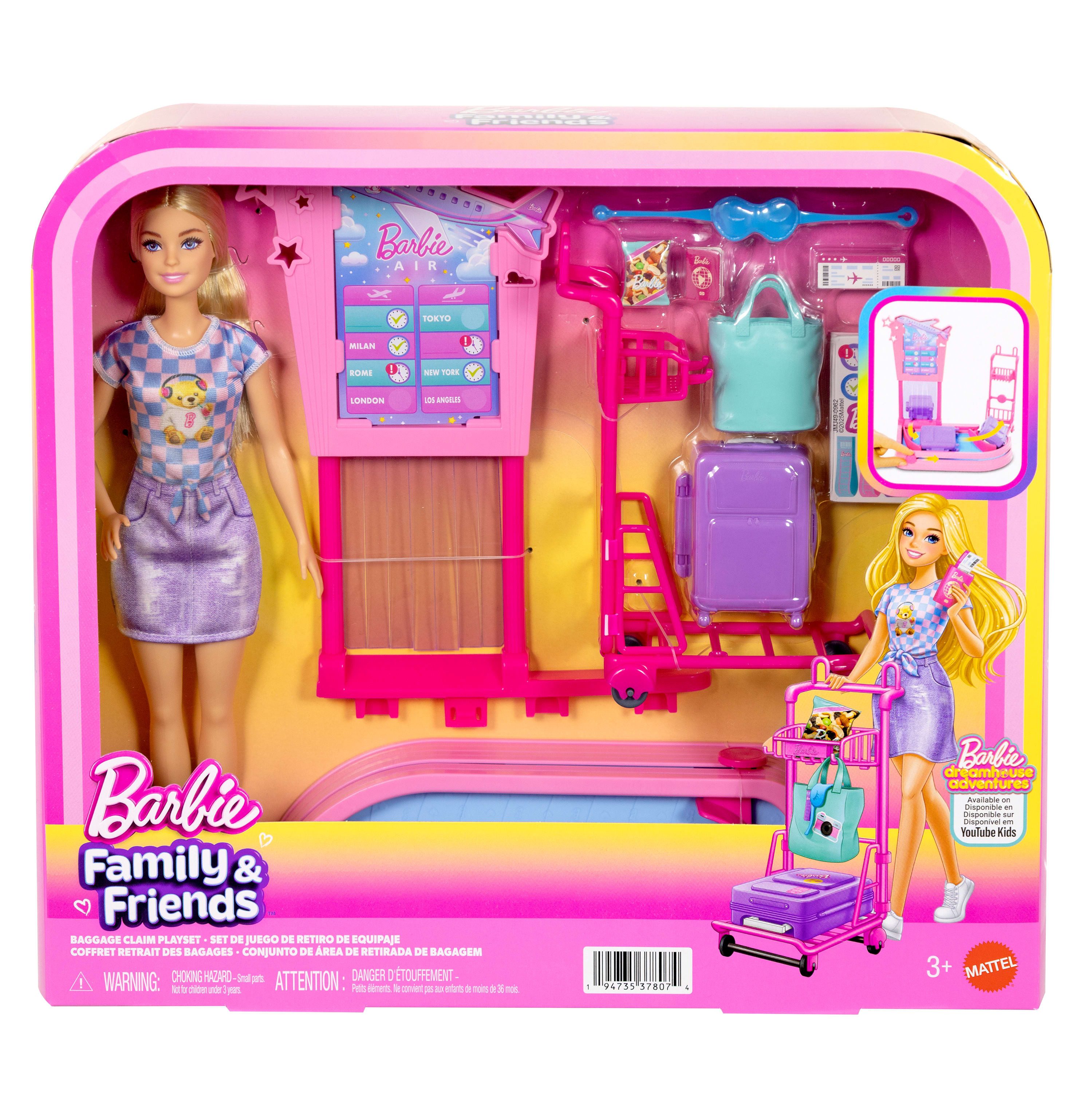 Barbie Anziehpuppe Barbie Kofferband Spielset mit Puppe Malibu