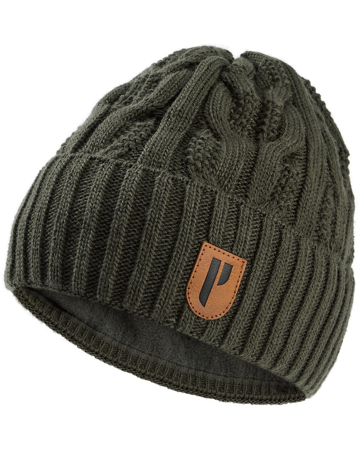 Parforce Active Strickmütze Damen Umschlagmütze Zopfstrick