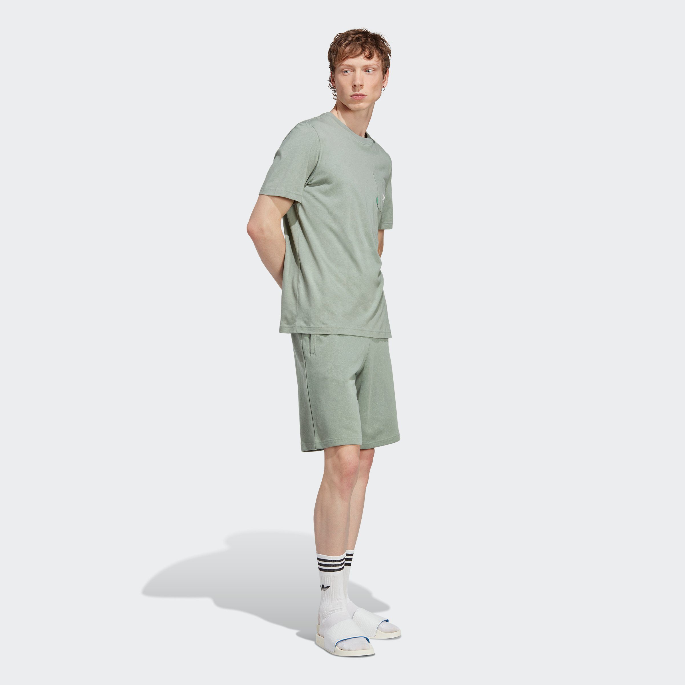 adidas Originals T-Shirt ESSENTIALS+ MADE Silver Green HEMP WITH