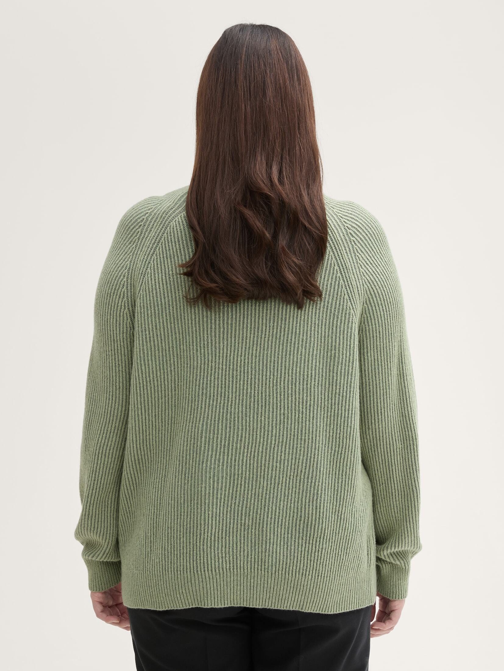 TOM TAILOR PLUS Strickpullover Pullover & Strickjacken Plus Size - Strickpullover mit Stehkragen