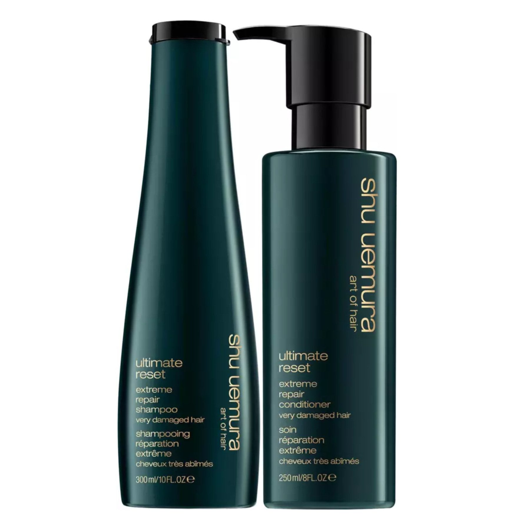 Shu Uemura Haarkur Shu Uemura Ultimate Reset Set Shampoo & Conditioner – Reparatur Pflege, 1-tlg., Professionelle Salon Pflege