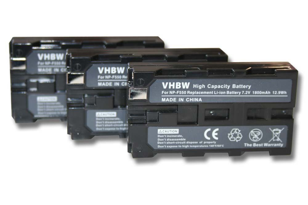 vhbw passend für Sony DCR-TRV9, DCR-TRV900, DCR-TV900, DCR-TV900E, Kamera-Akku 1800 mAh