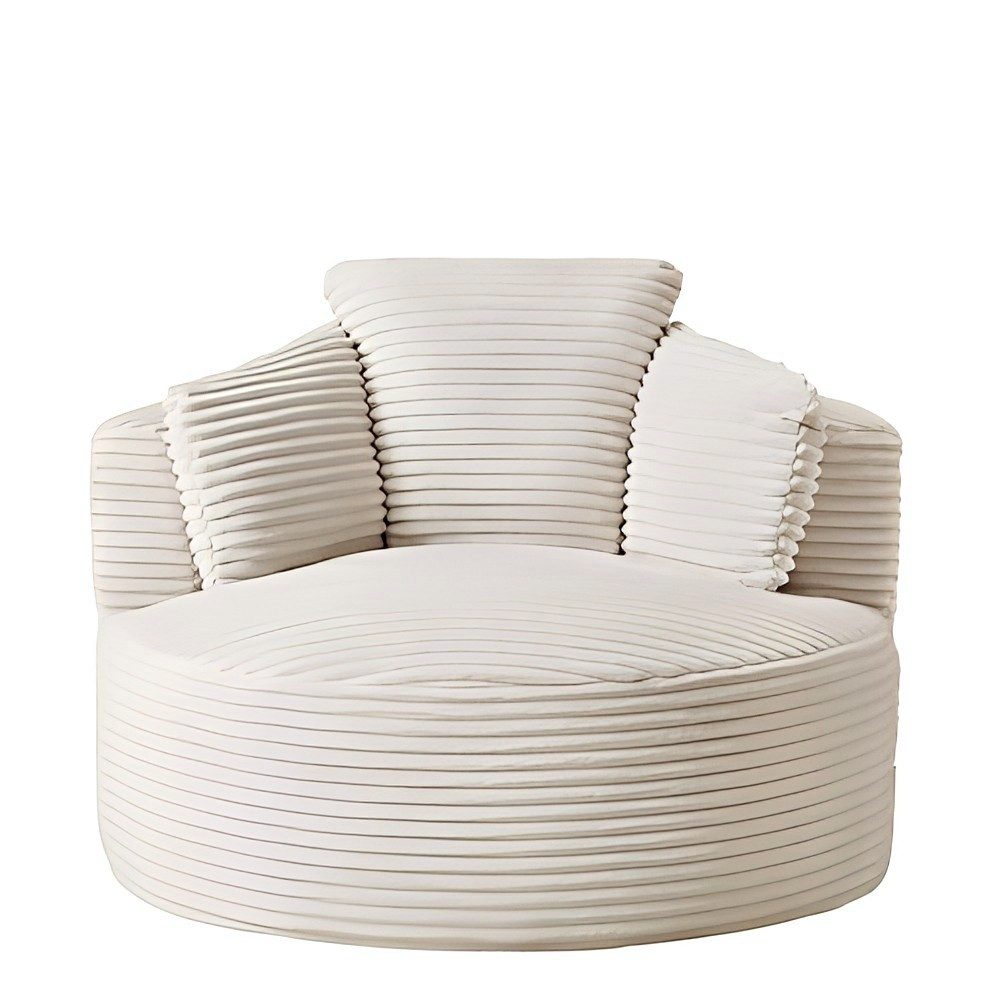 SIKAINI Sofa Weicher Cord Lounge Sessel mit Kissen, Ergonomische Rücken- & Armlehnen, Extra weicher Cord-Stoff