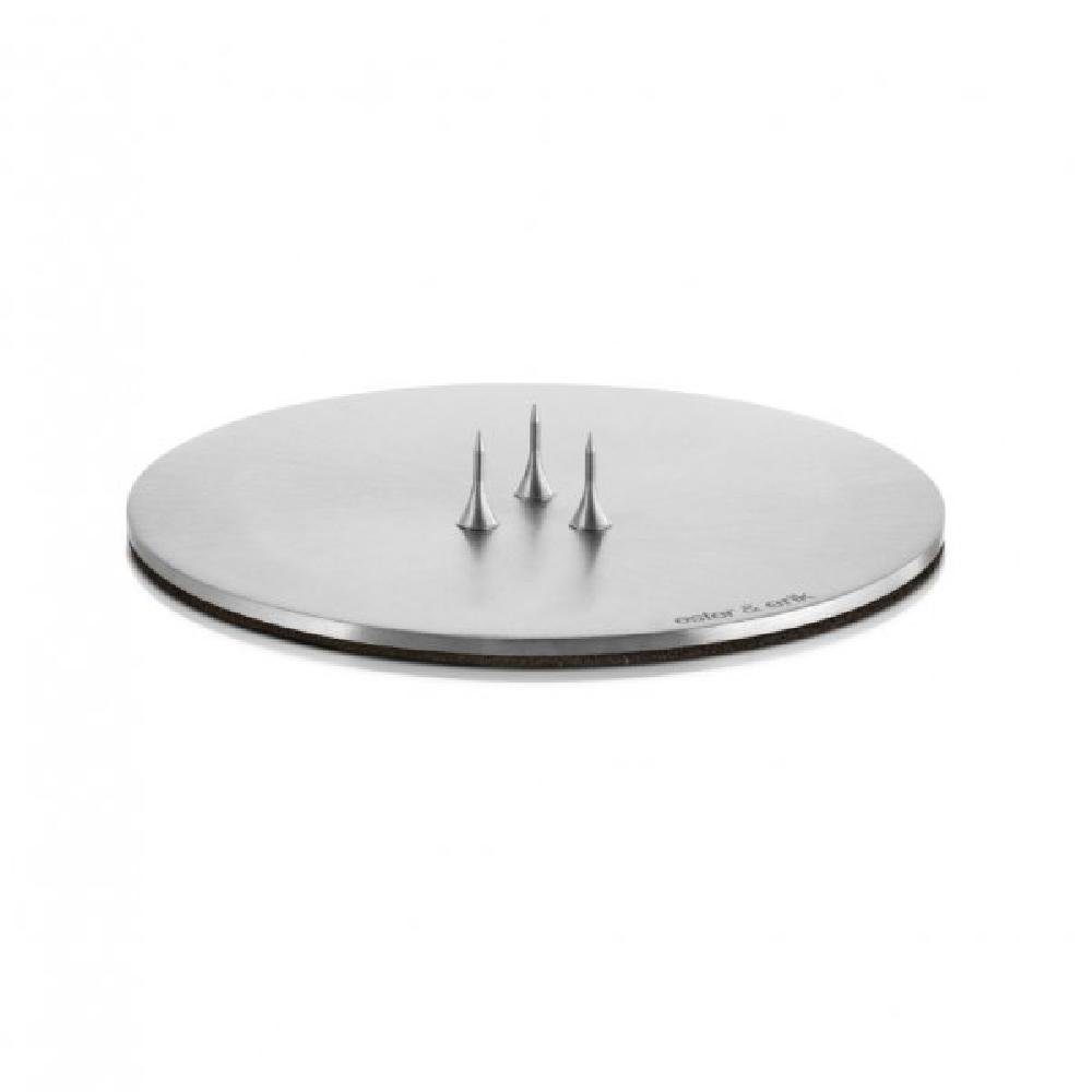 ester & erik Свічкиhalter Свічкиplatte Small Silver Matt