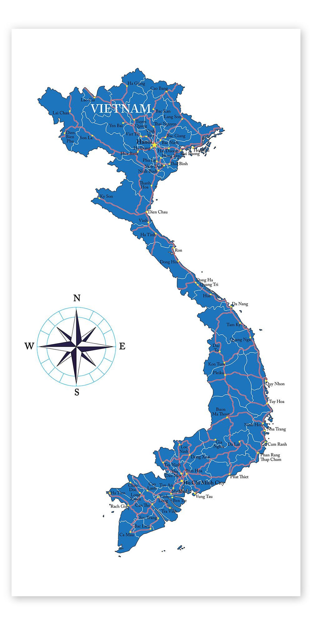 Posterlounge Poster Editors Choice, Vietnam, Illustration günstig online kaufen