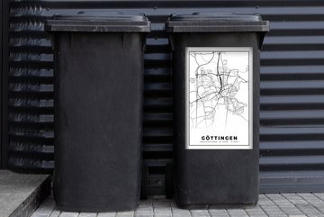 MuchoWow Wandsticker Göttingen - Karte - Stadtplan - Wegbeschreibung (1 St), Mülleimer-aufkleber, Mülltonne, Sticker, Container, Abfalbehälter