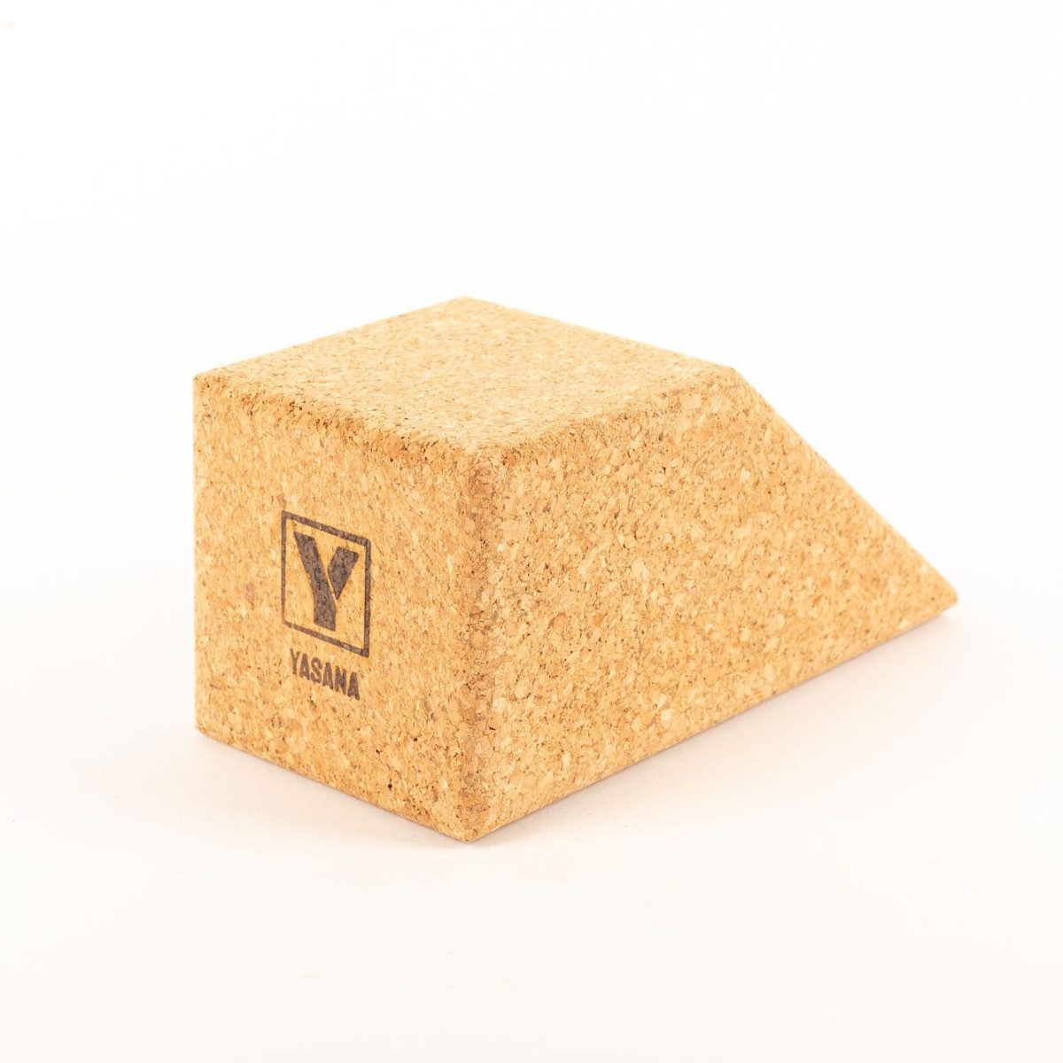 INNA-Glas Yogablock Yogakeil Ariela aus Presskork, Natur, 21x10x10cm