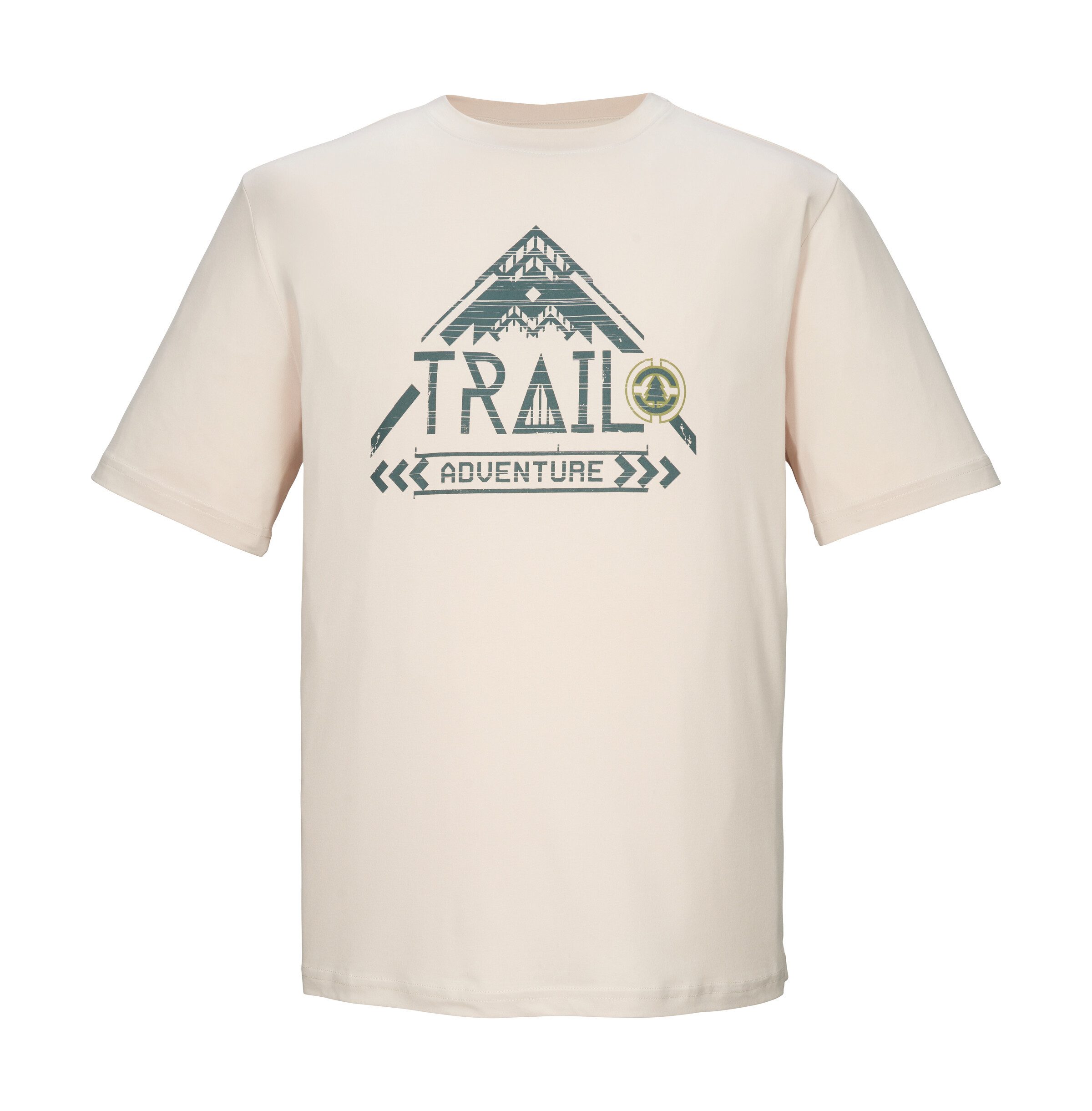 Killtec T-Shirt KOS 1 MN TSHRT Schnelltrocknend, Stretch, Adventure-Print, recyceltes Material