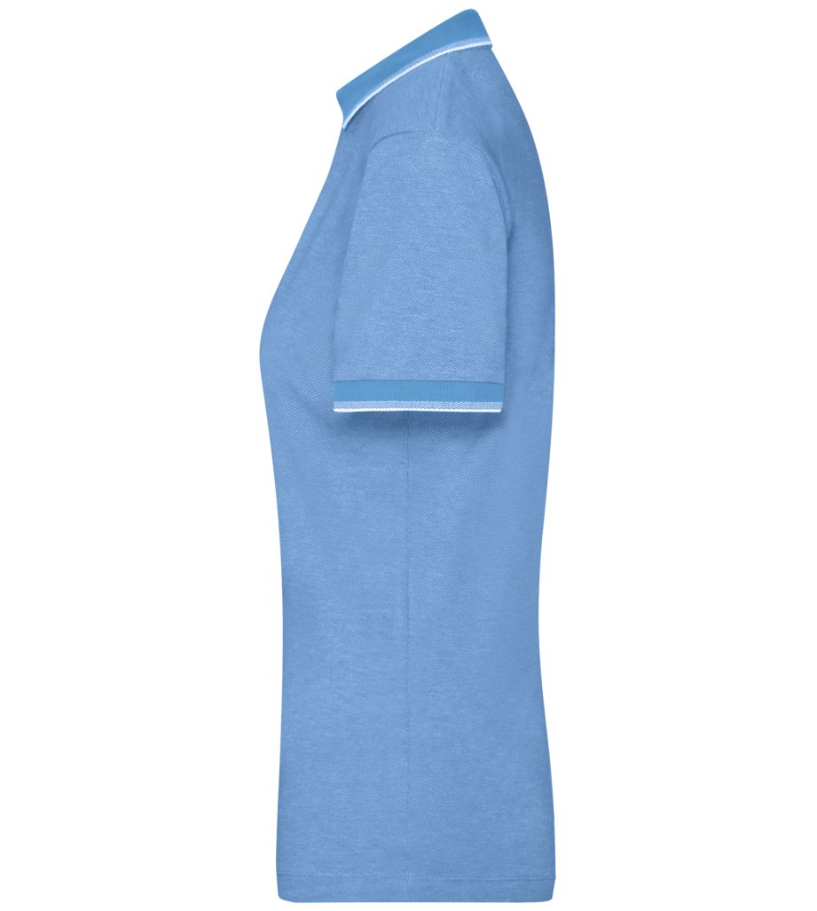 James & Nicholson Poloshirt Doppelpack Damen Polo in trendiger bicolor-Optik Ladies' Polo JN703 (Spar-Set, 2er-Pack) Hochwertiger, fein strukturierter Piqué