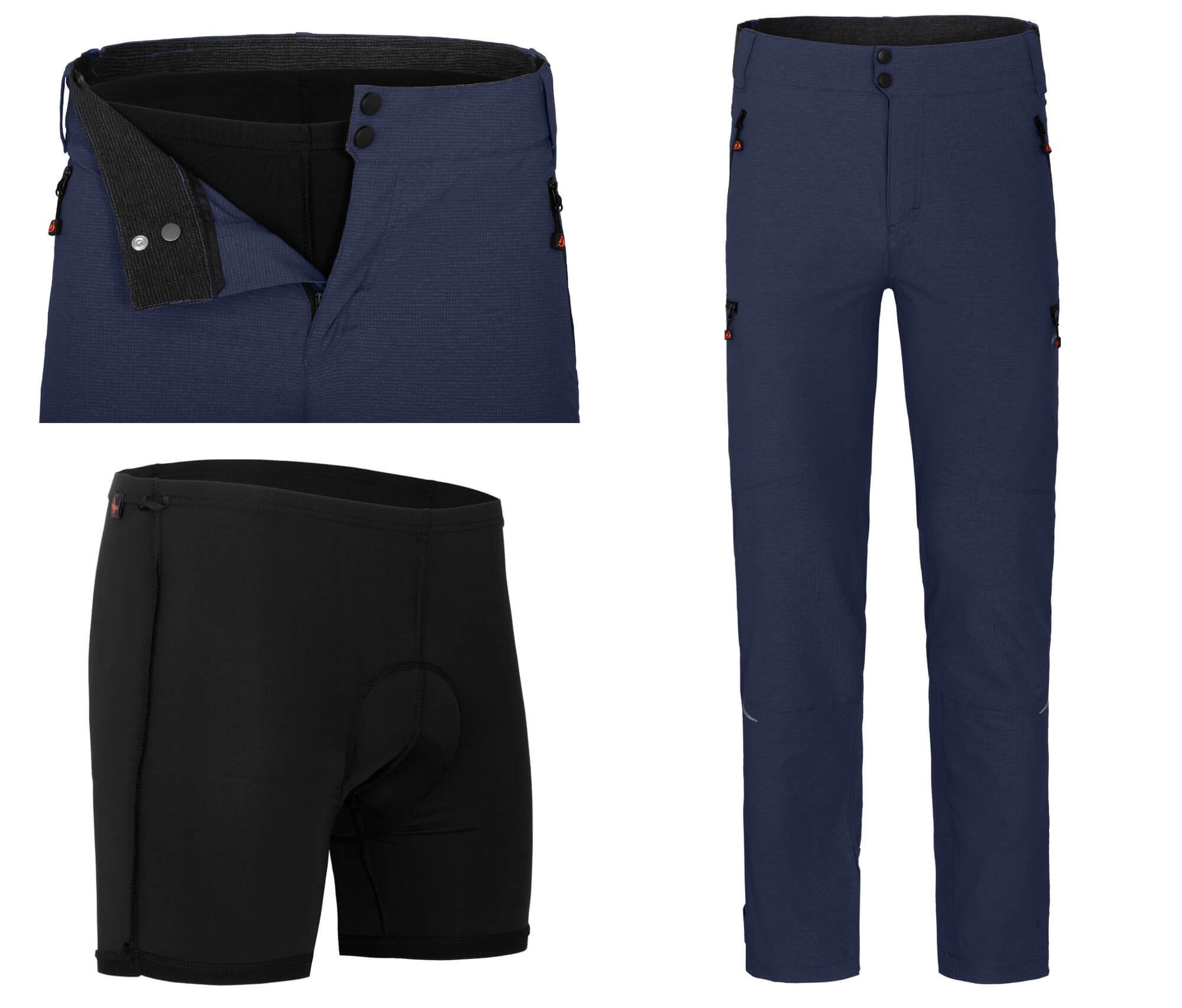 Fahrradhose PORVOO (mit gepolsterter Innenhose) Herren günstig online kaufen