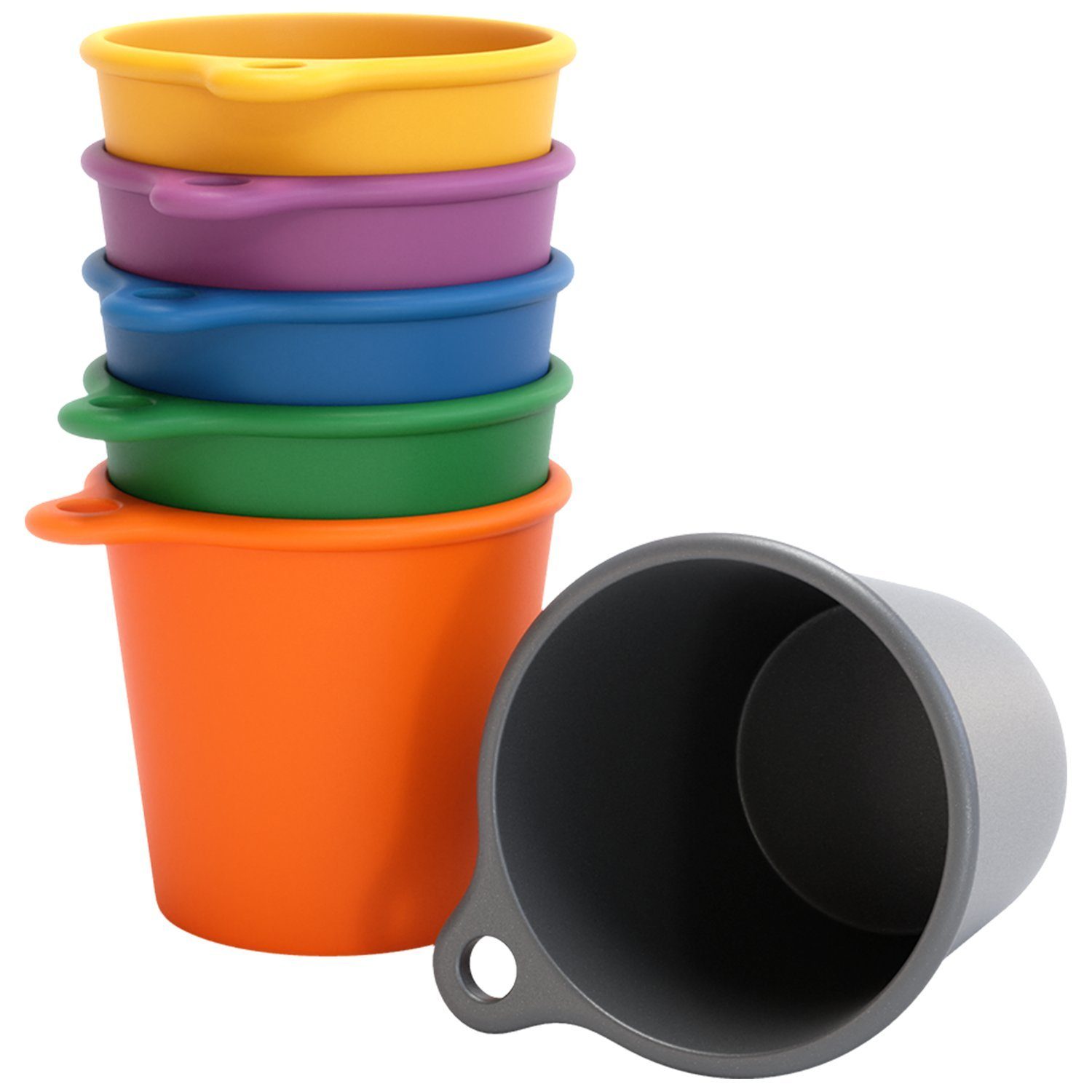 SoPro Schnapsglas 6x Schnapsbecher Plastik 4 cl wiederverwendbar