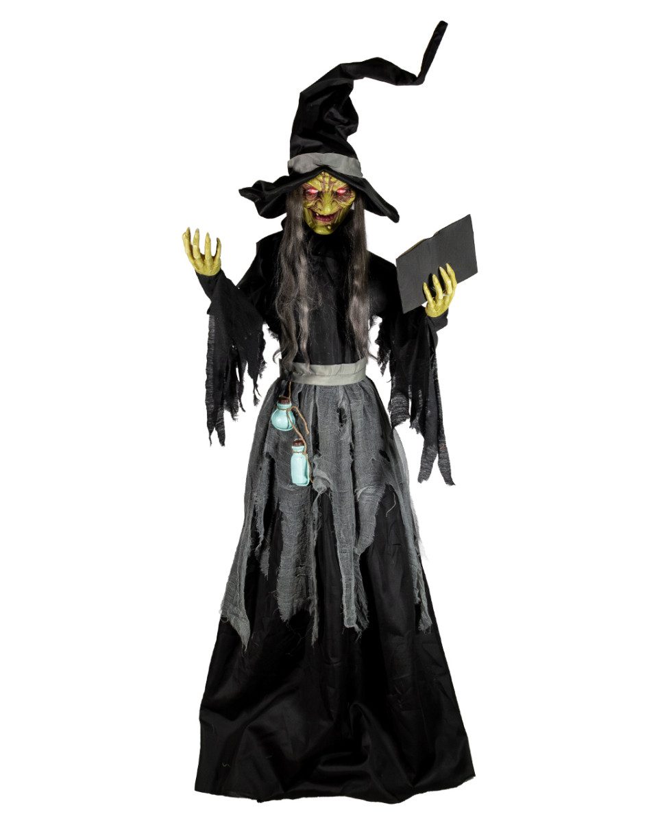 Horror-Shop Dekoobjekt Belladonna Halloween Animatronic 198cm – Sprechend