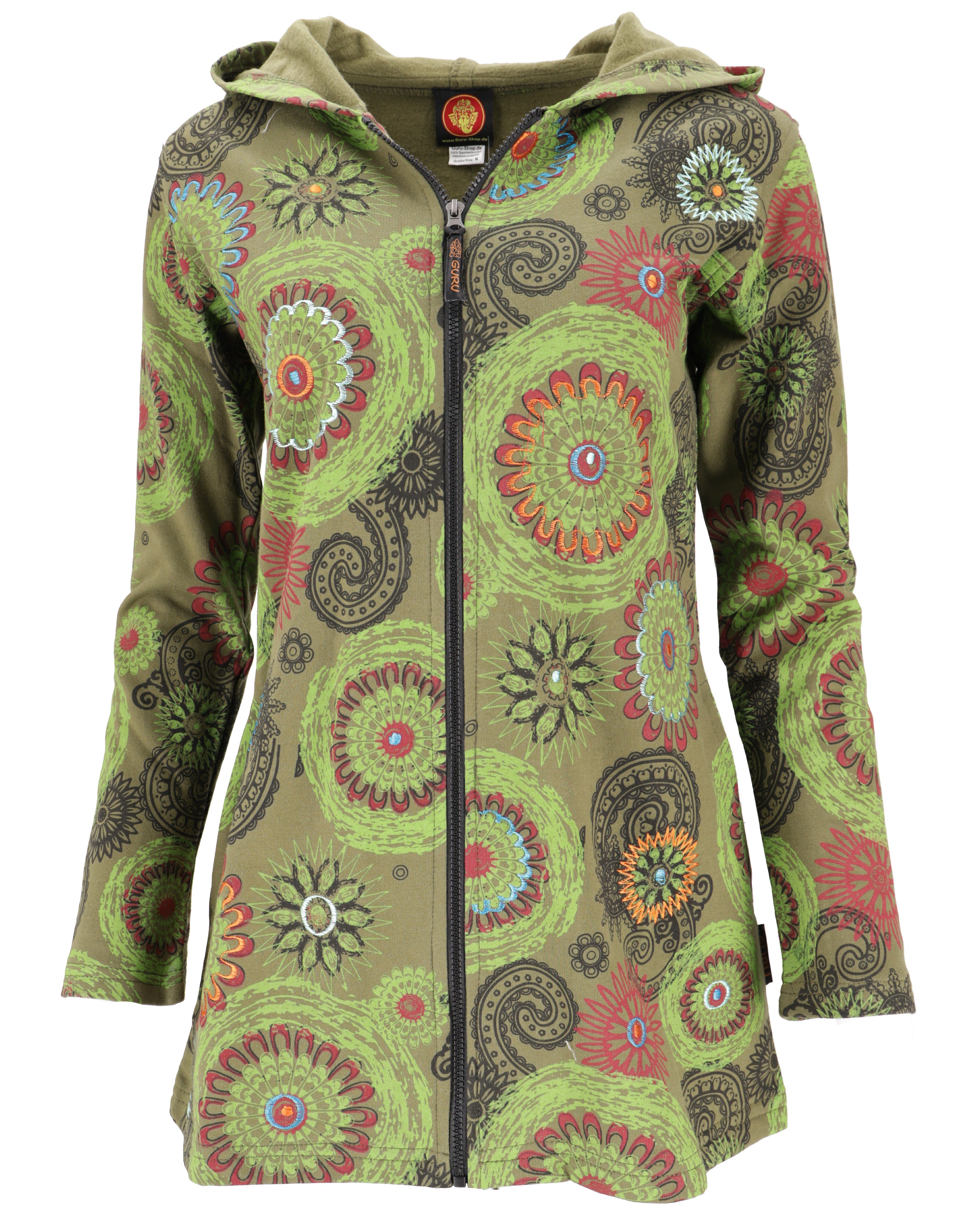 Langjacke Lange Boho Hippie chic Jacke, bestickte Jacke