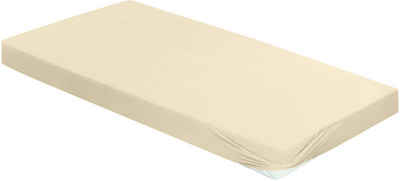 Spannbettlaken Jersey, BIERBAUM, Jersey, Gummizug: rundum, (1 Stück), aus Baumwolle mit Elasthan für Matratzen bis 30 cm Höhe, Bettlaken