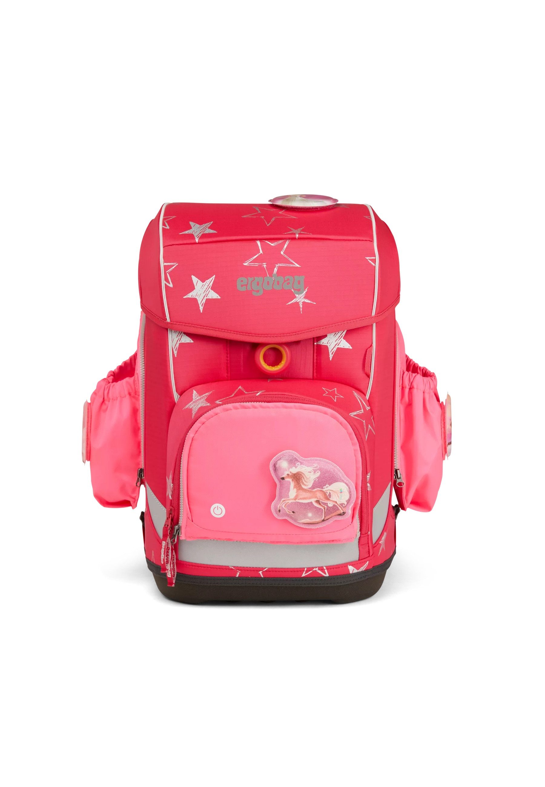 ergobag Schulranzen Fluo LED Seitentaschen Set ., reflektierend