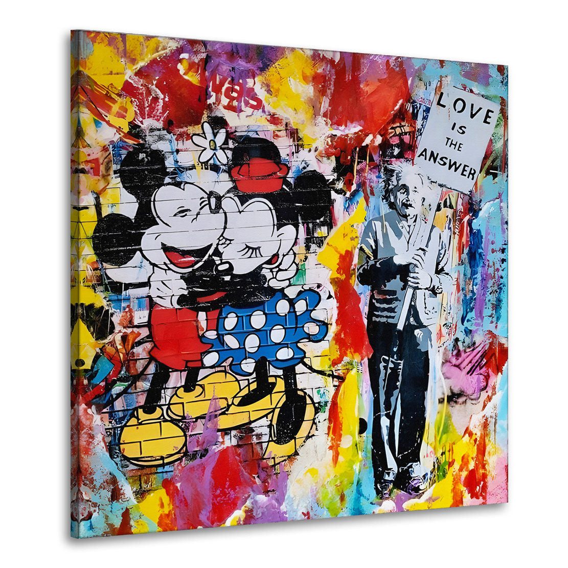 Artedinoi Leinwandbild Pop Art Style Comic Leinwandbild Wandbild Dekoration Kunst XL