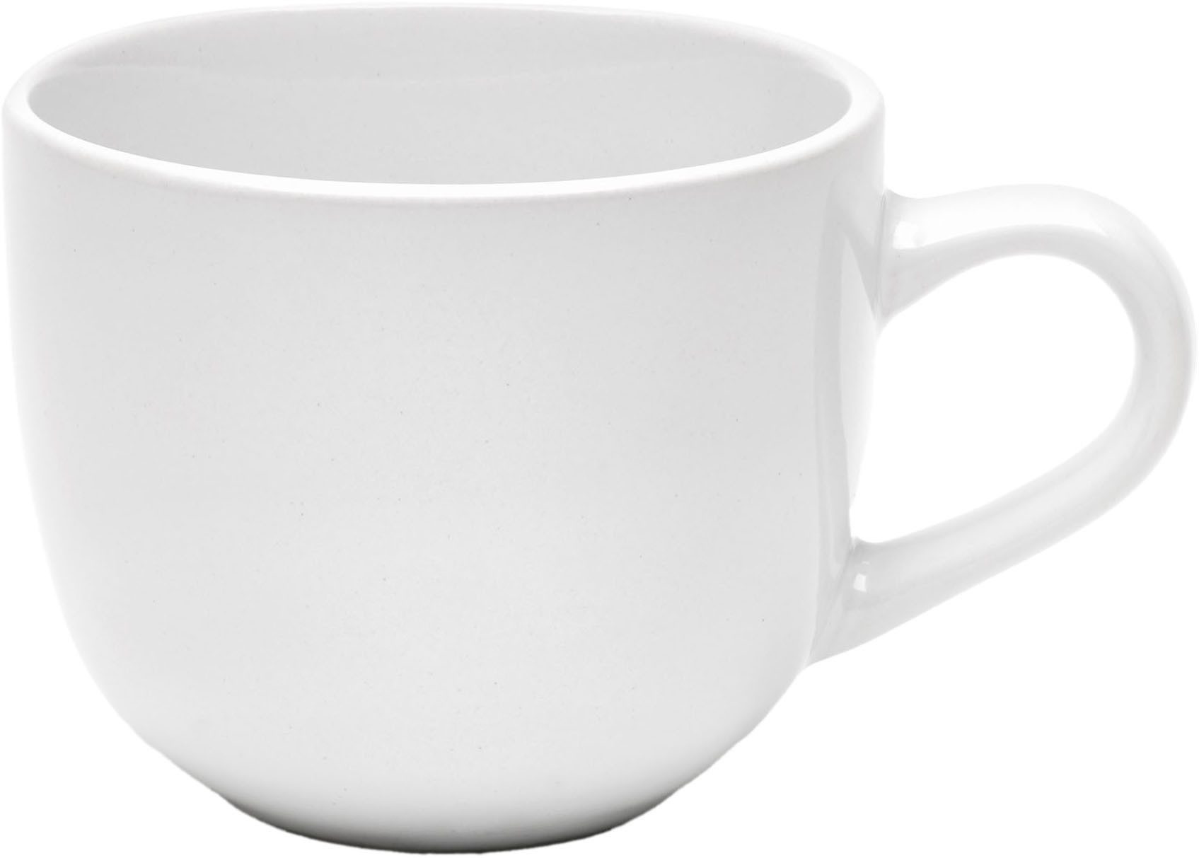van Well Tasse Kaffee-Obertasse 200 ml Malmö, 6 Stück, 6-tlg., Steingut, spülmaschinen- und mikrowellengeeignet