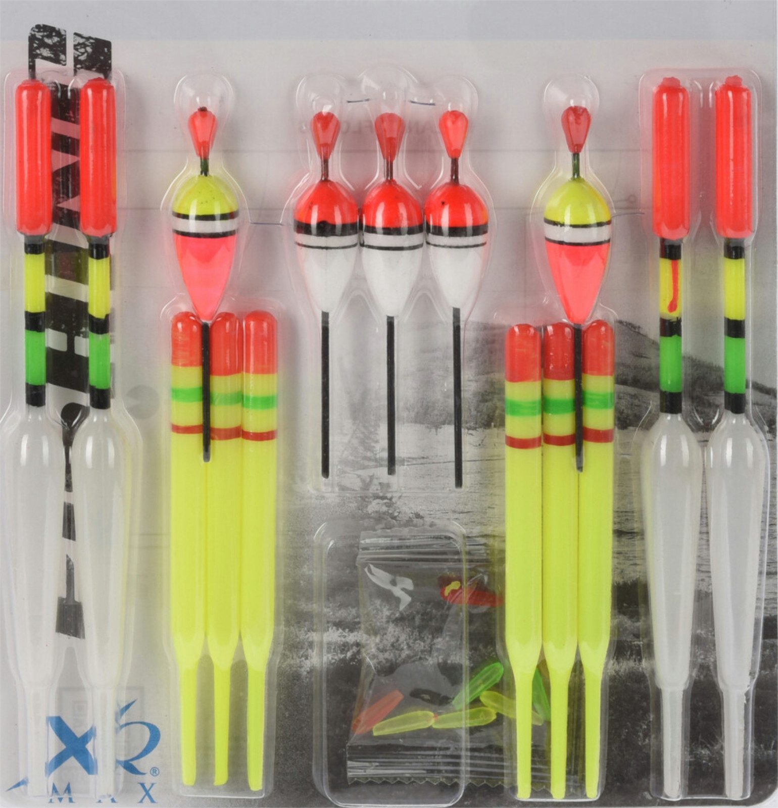 Koopman Posenrute Angelpose Angelset Schwimmer Bunt 15 Tlg. Set, (Set, 15-tlg., Packung), 15-teilig, Angelposen, Allroundposen, Angeln, Schwimmer