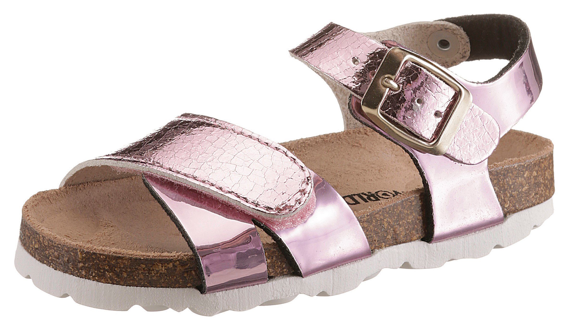 KIDSWORLD Riemchensandale in Metallic-Optik | Riemchensandalen