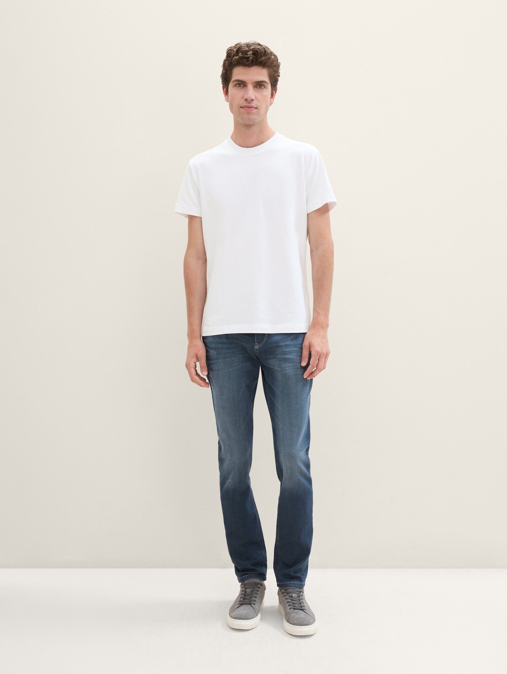 Tom Tailor Herren Jeans JOSH - Slim Fit - Blau - Dark Stone Blue Grey Denim günstig online kaufen