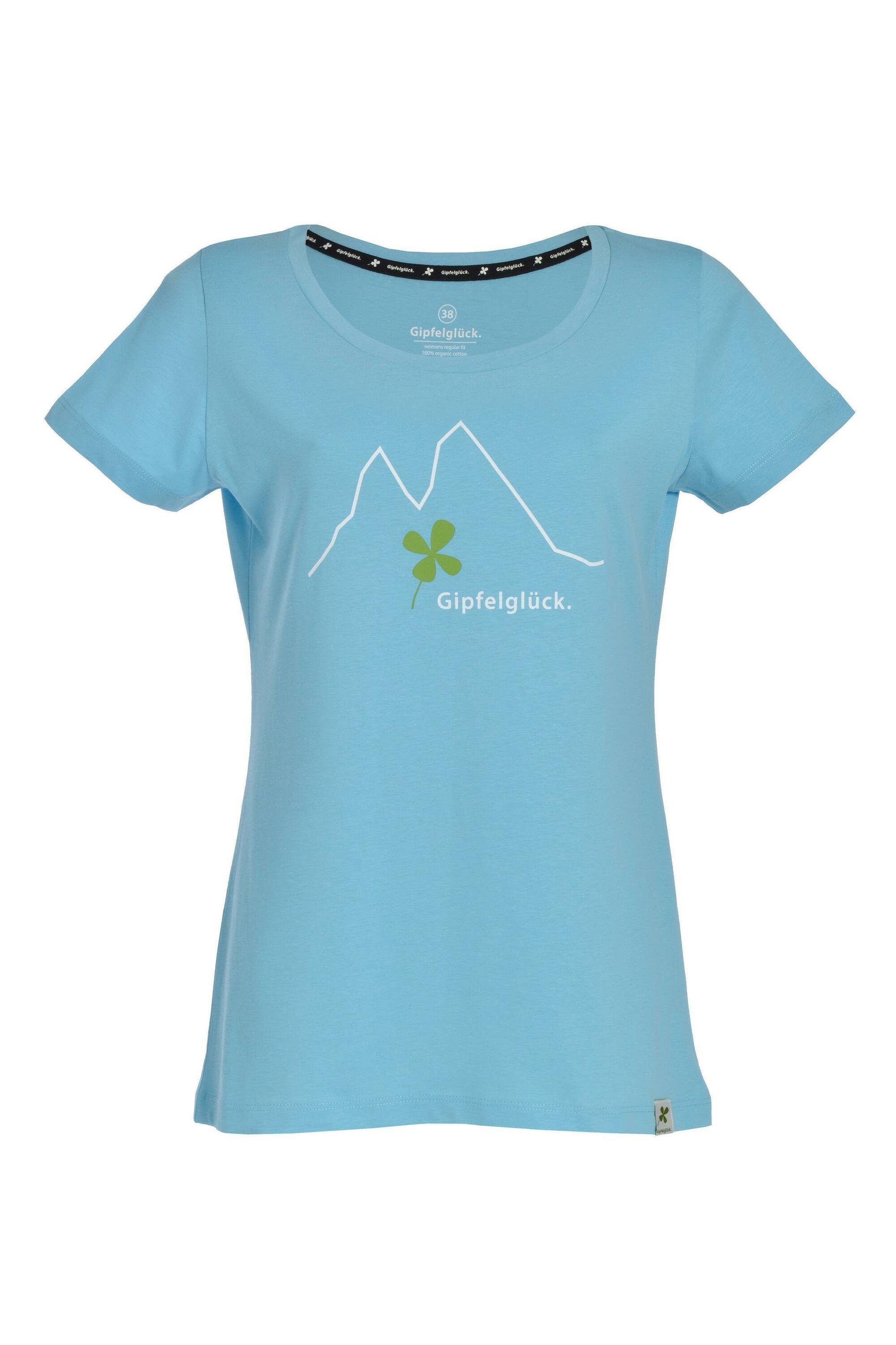 Gipfelglück T-Shirt Irene für Damen, aus Bio-Baumwolle Light Blue