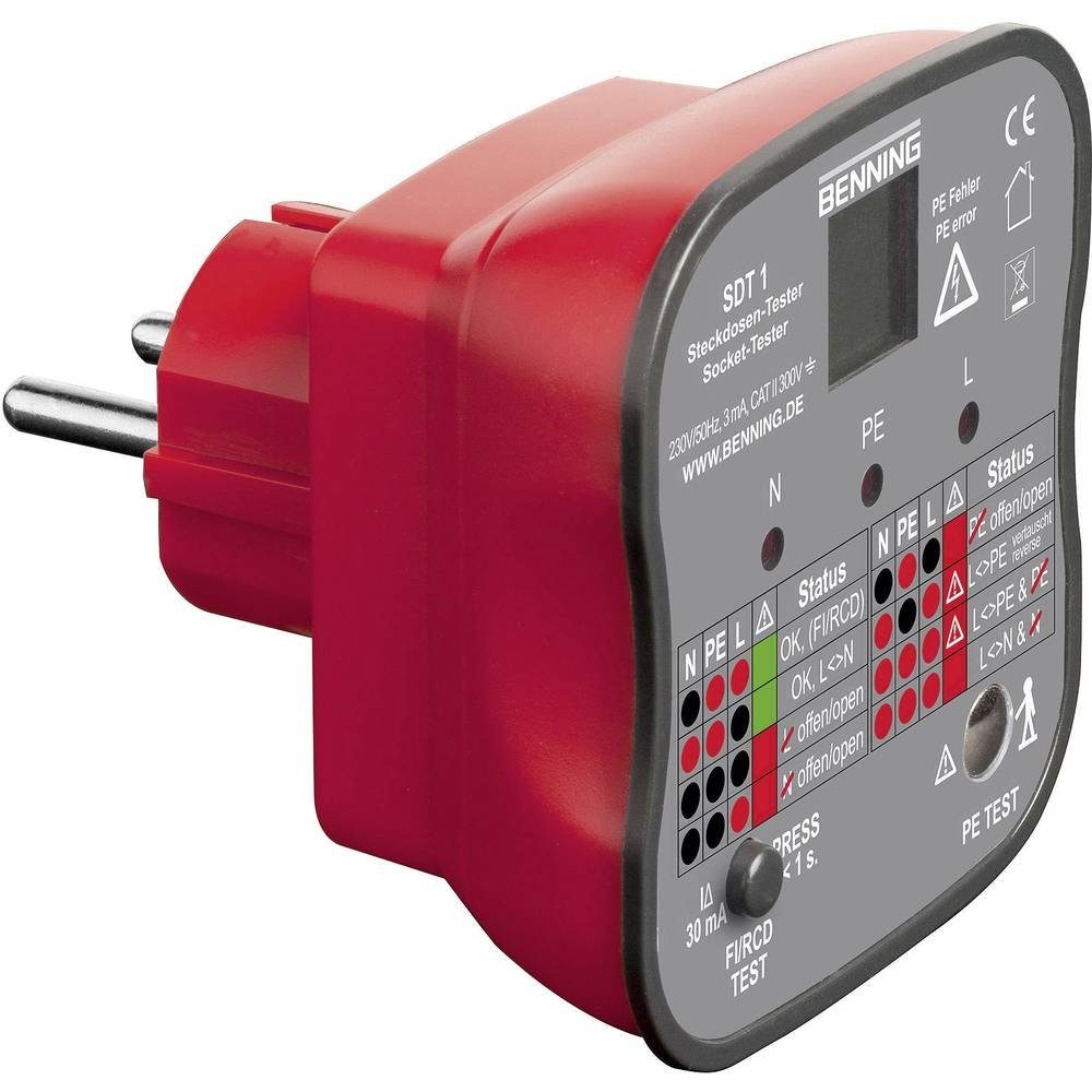 Benning Multimeter Installationstester IT 105 + Steckdosentester SDT 1 20053