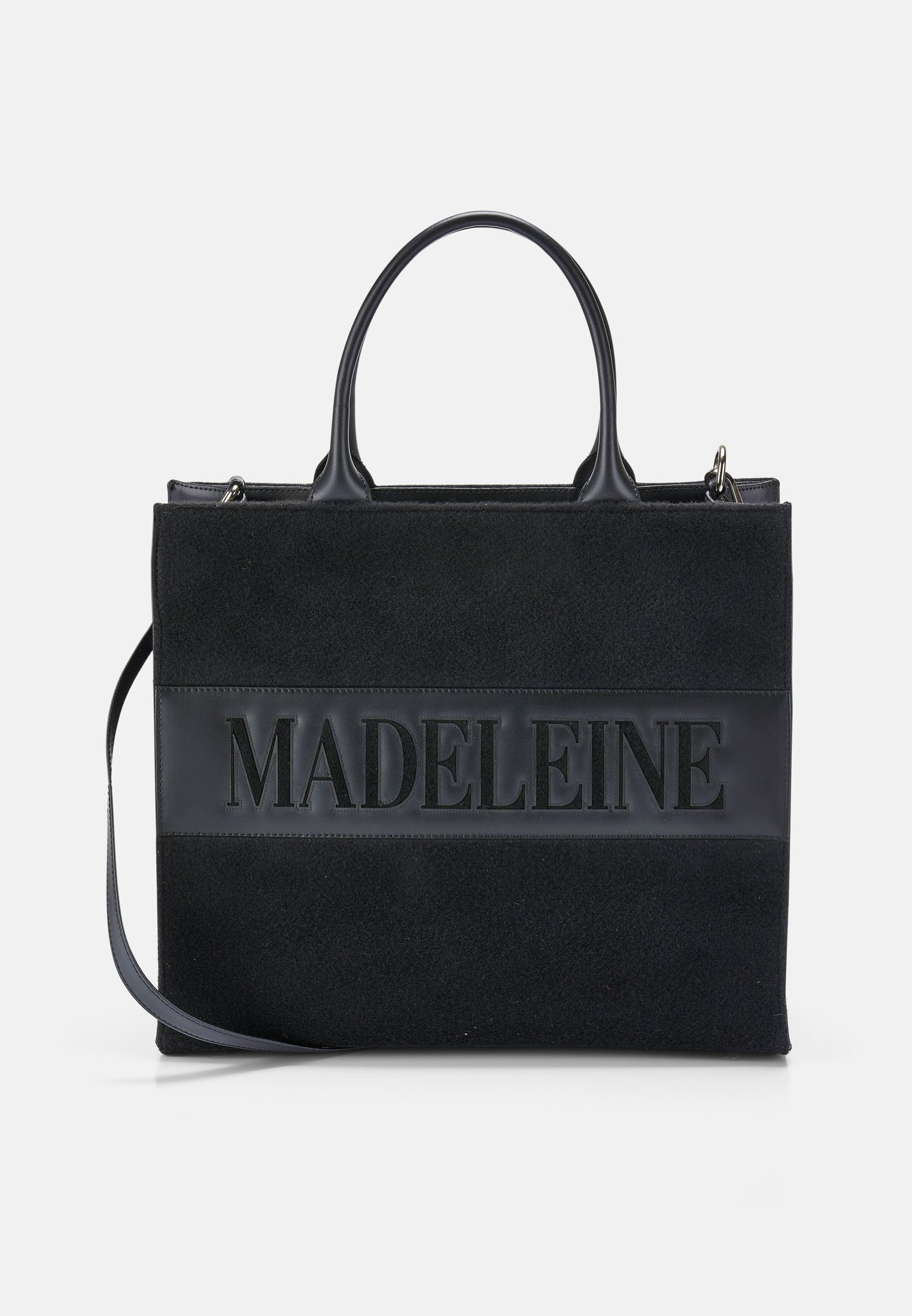 MADELEINE Tragetasche Logo-Tasche im Materialmix mit Leder