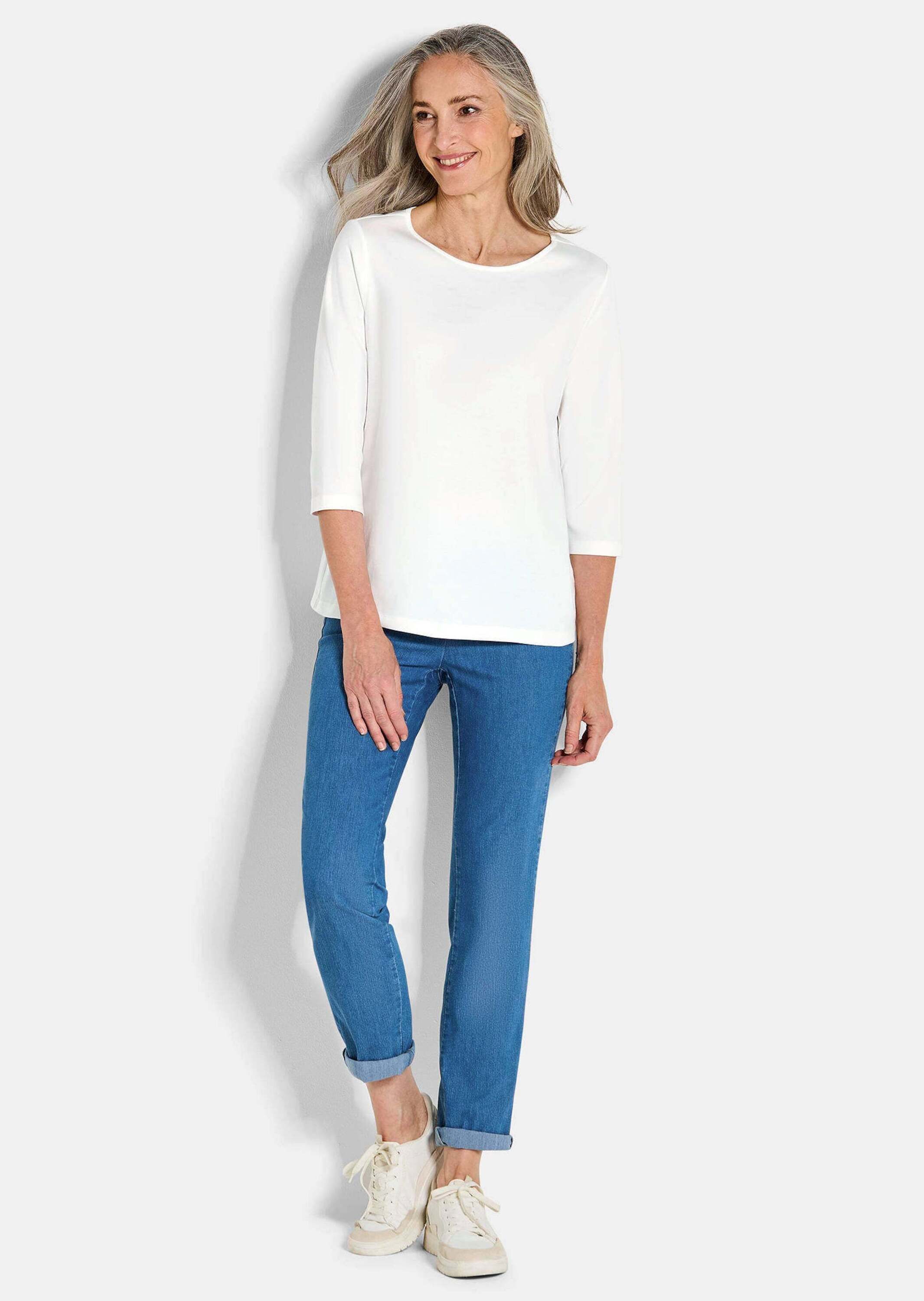 GOLDNER Print-Shirt Basic-Shirt aus Interlock-Jersey günstig online kaufen