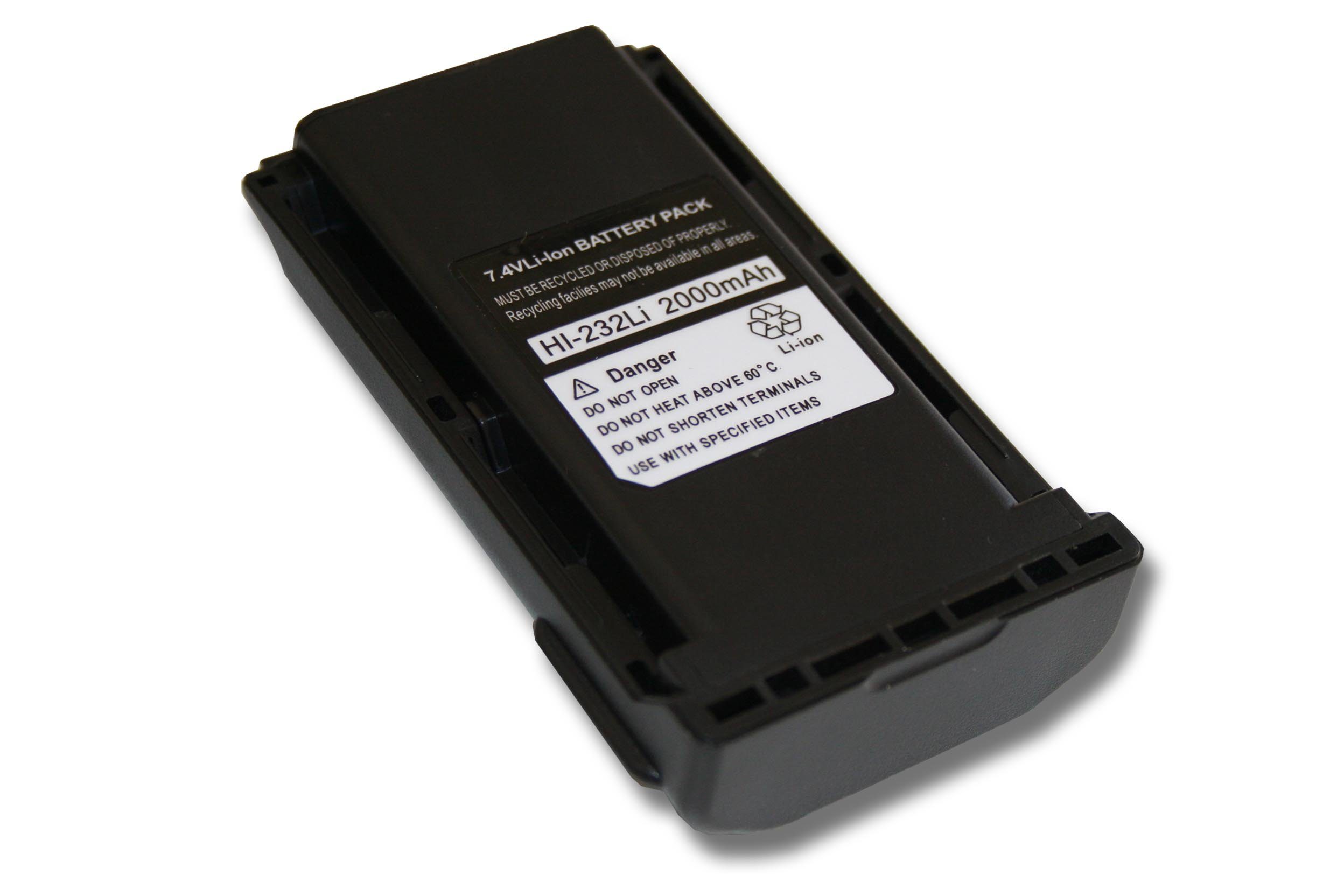 vhbw Ersatz für Icom BP-232N, BP-232WP für Akku Li-Ion 2200 mAh (7,4 V)