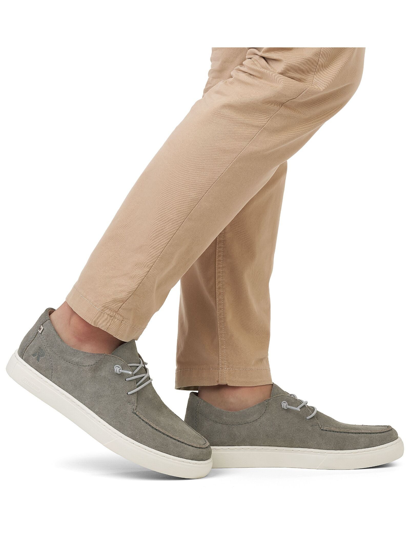 Rieker Halbschuhe Veloursleder . Schnürschuh