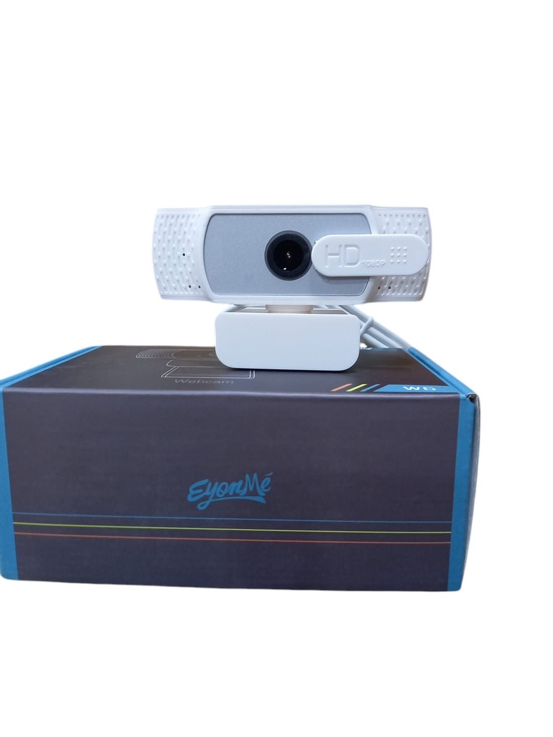 Speedlink EYONME W6 1080P USB Webcam mit Mikrofon und Datenschutzabdeckung Weiß Webcam (für lebendige Farben und klare Details)